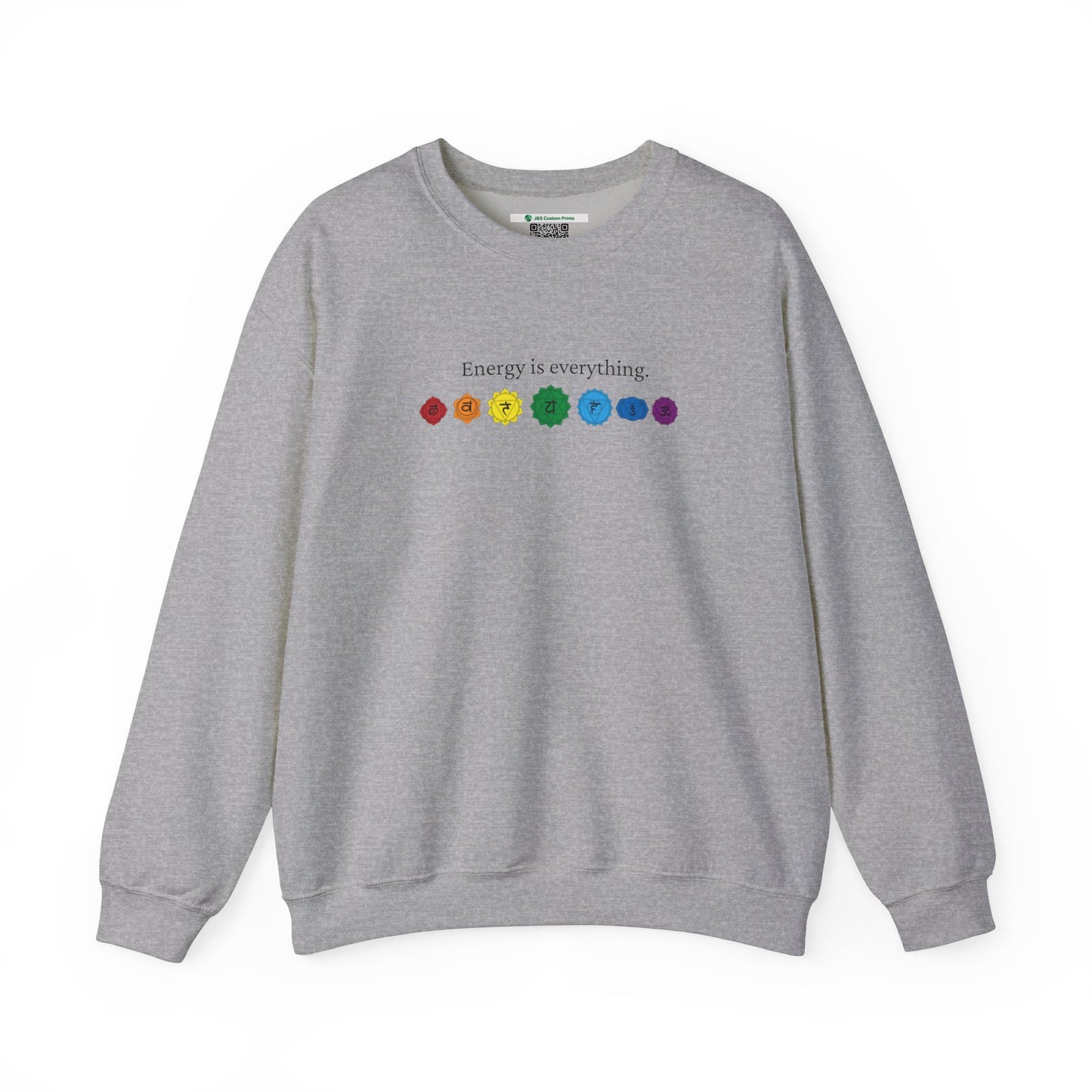 Energy is Everything -- Chakras (Adult Unisex Crewneck Sweatshirt)