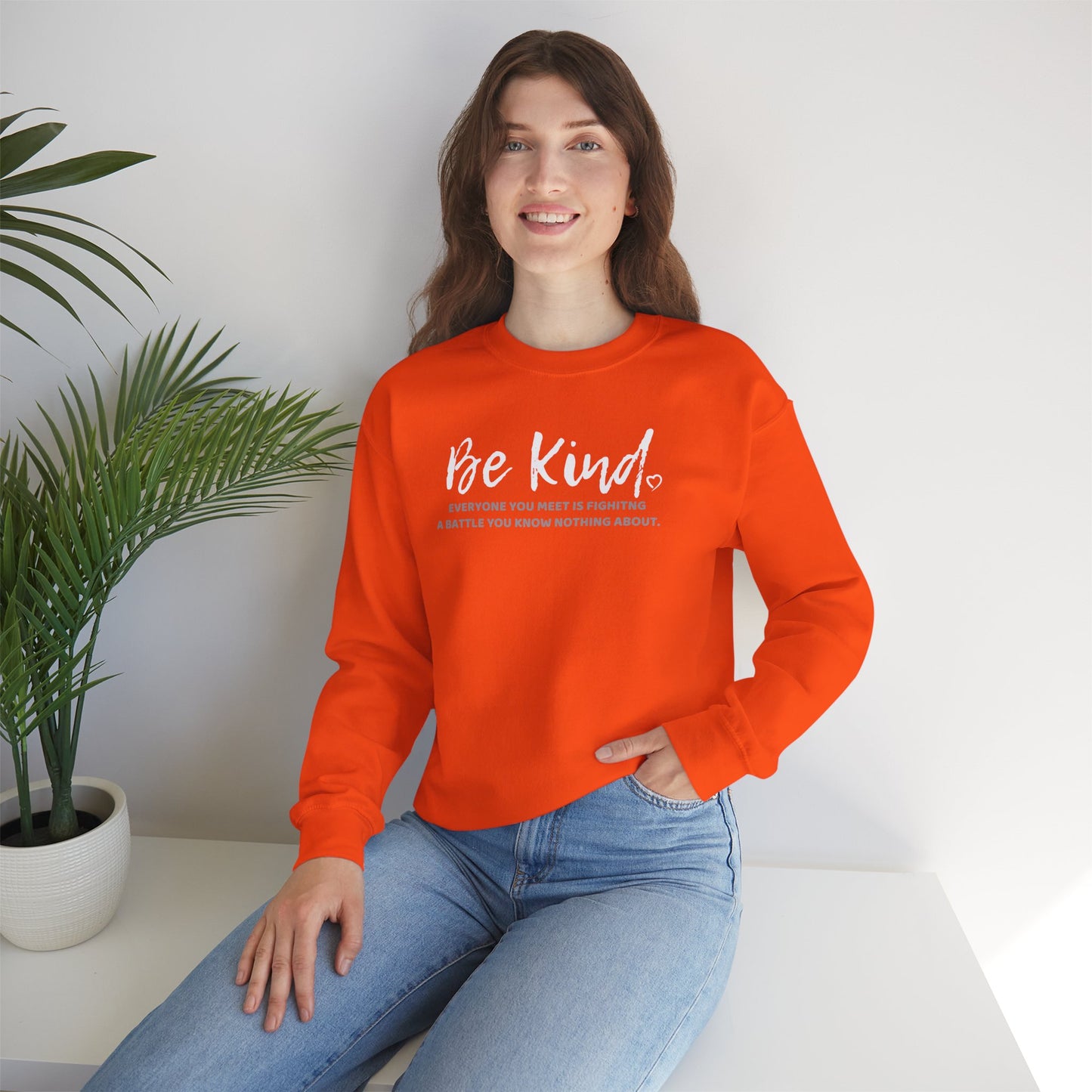 Be Kind (Adult Unisex Crewneck Sweatshirt)
