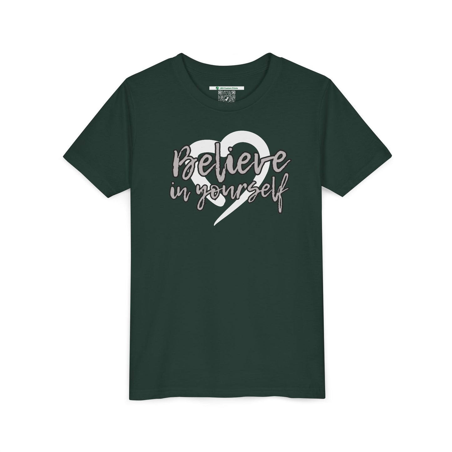 Believe In Yourself -- Gray (Youth Unisex Tee)