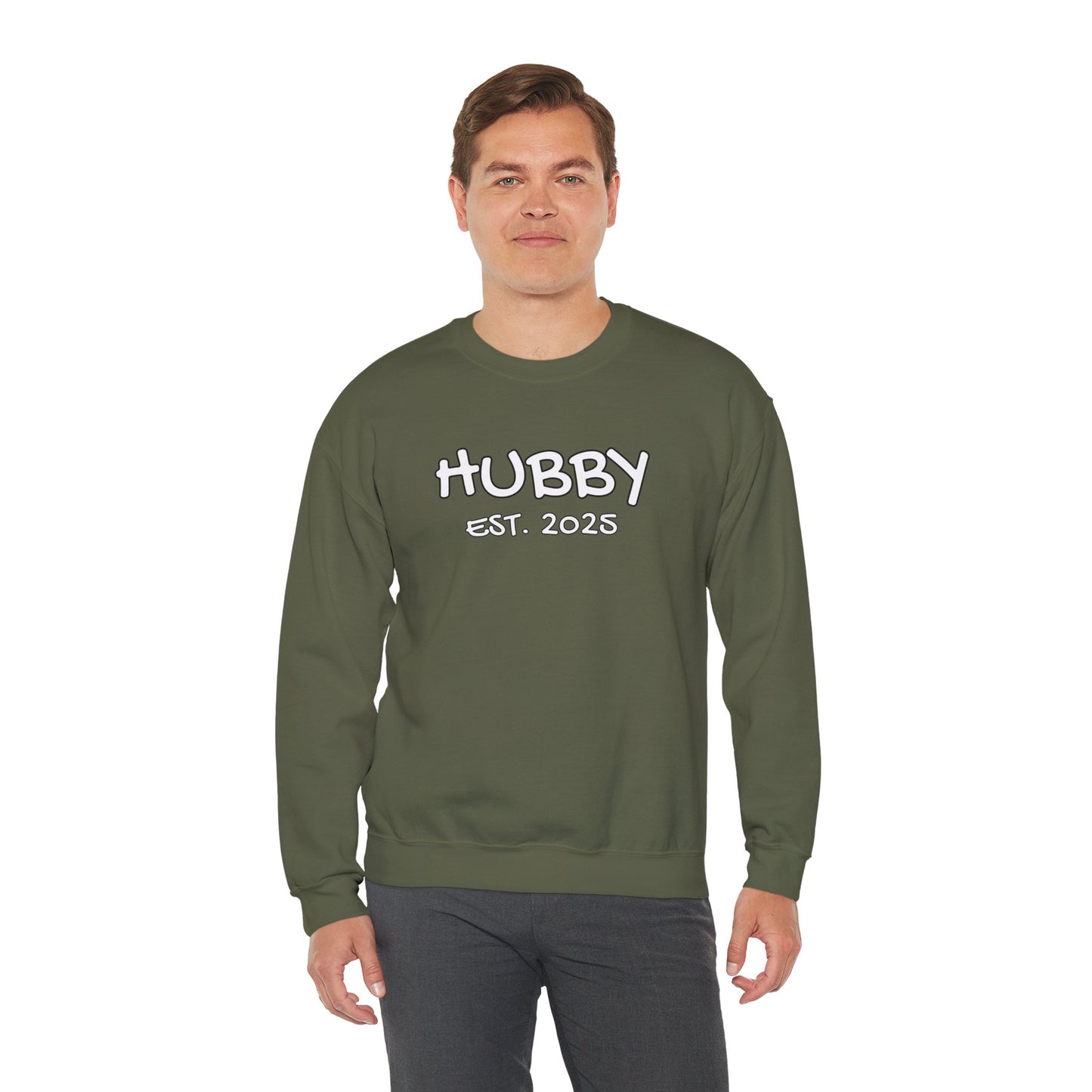Matching Marriage Set -- "Hubby" (Adult Unisex Crewneck Sweatshirt)