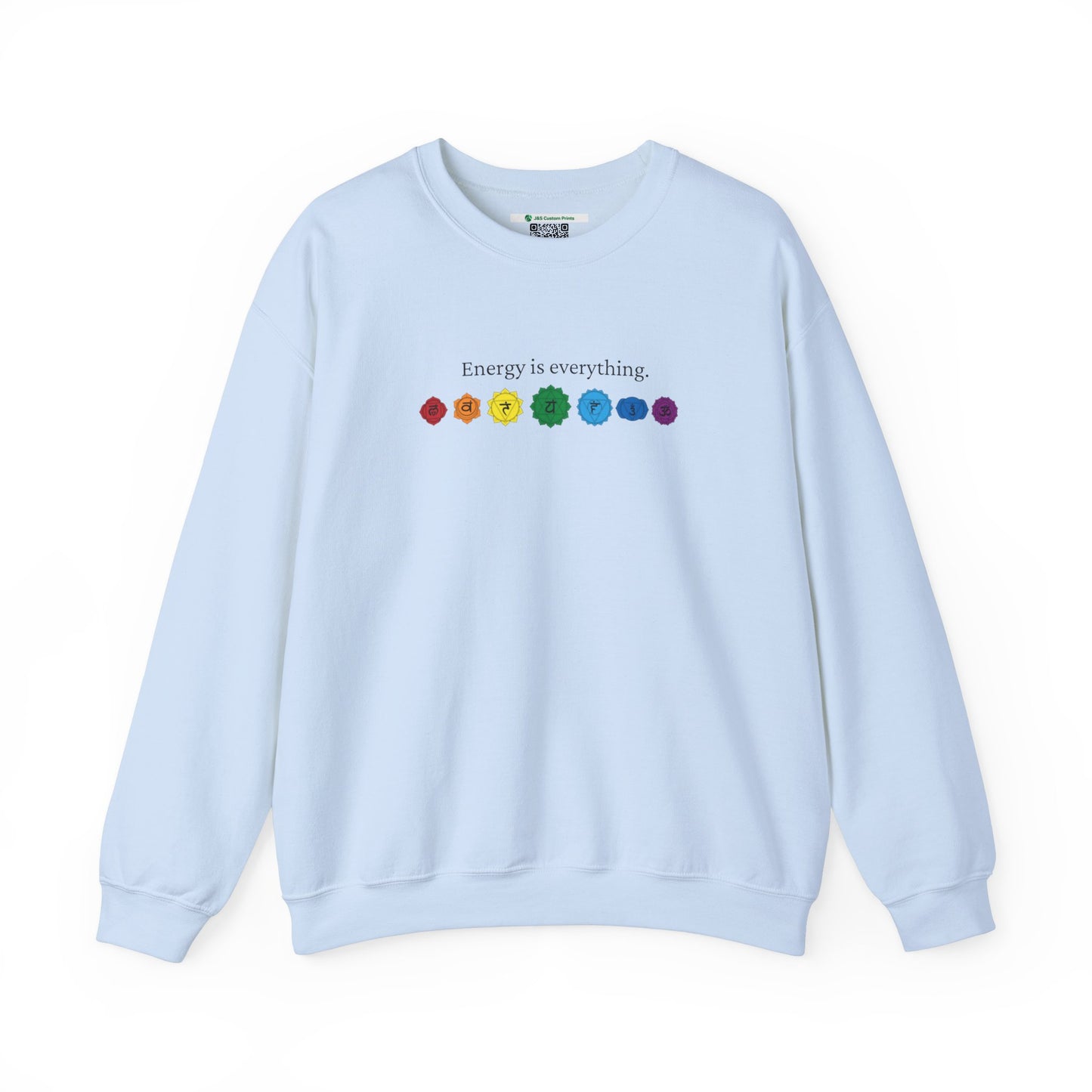 Energy is Everything -- Chakras (Adult Unisex Crewneck Sweatshirt)