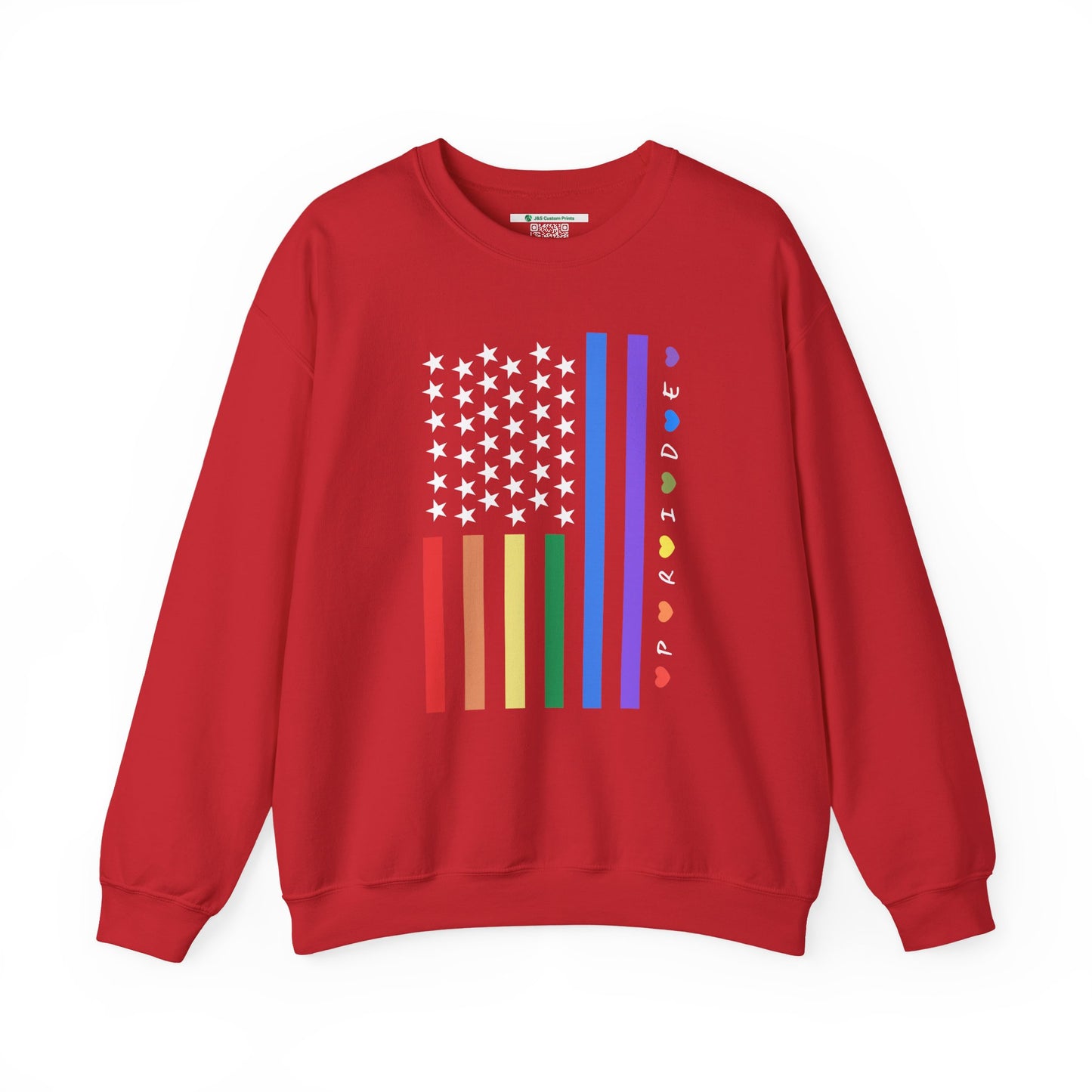 Pride Flag (Adult Unisex Crewneck Sweatshirt)