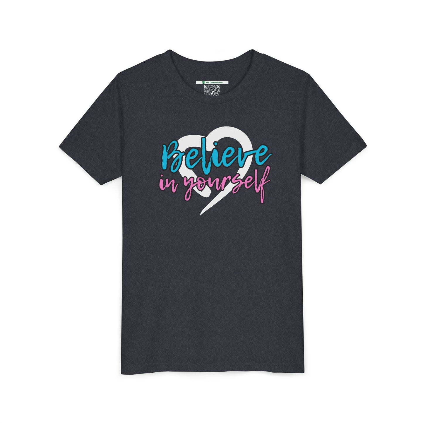 Believe In Yourself -- Blue/Pink (Youth Unisex Tee)