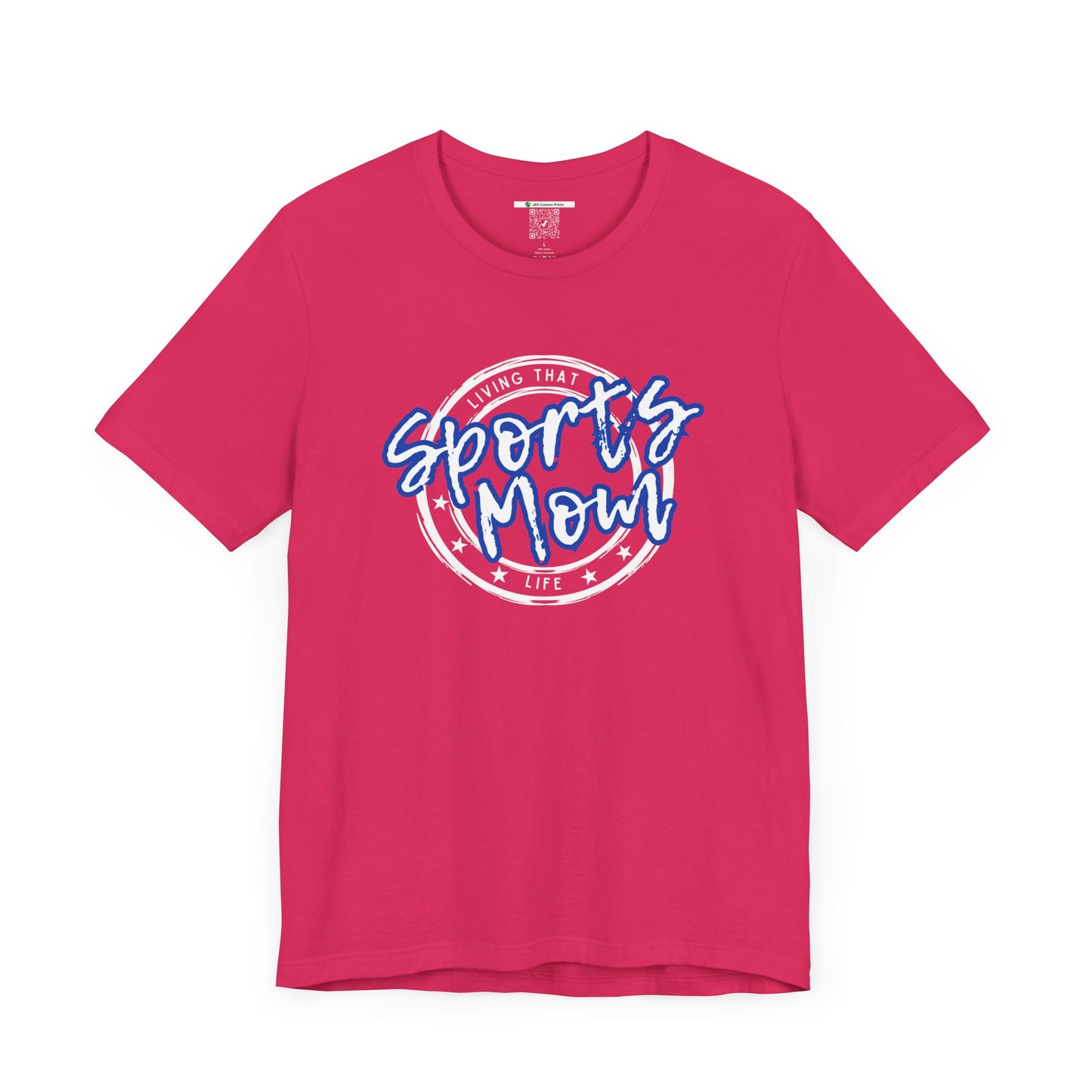 Sports Mom -- Blue Font (Adult Unisex Tee)