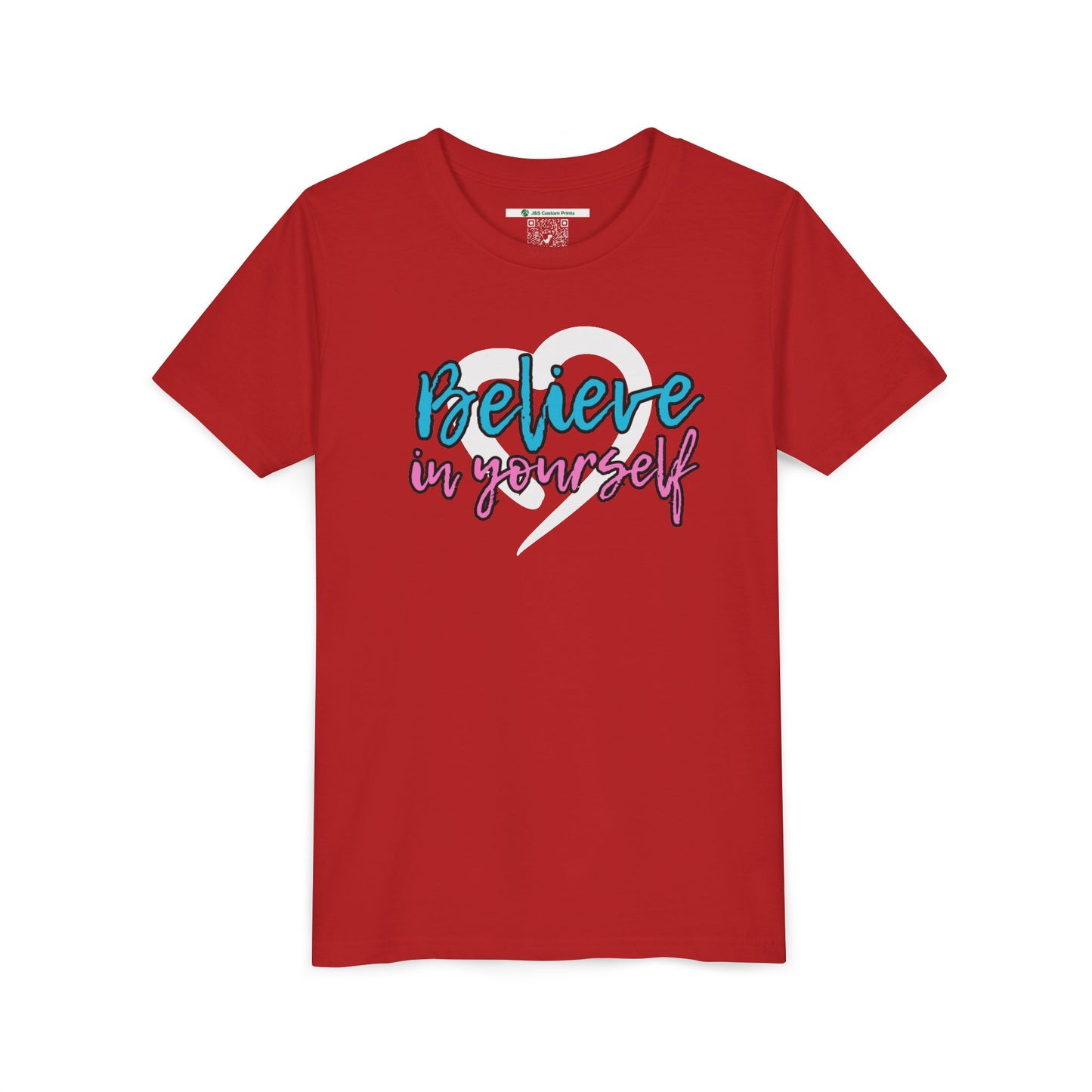 Believe In Yourself -- Blue/Pink (Youth Unisex Tee)