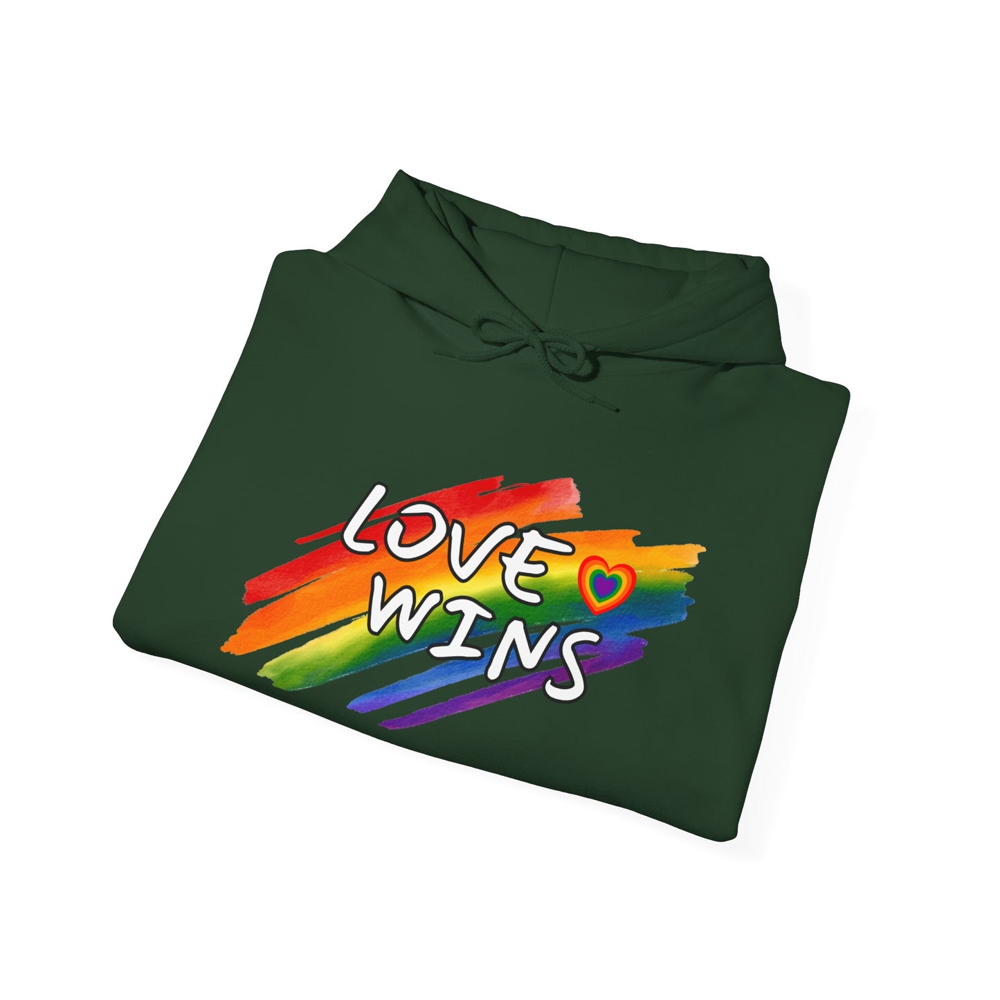 LGBTQ+ "Love Wins" (Adult Unisex Hooded Sweatshirt)