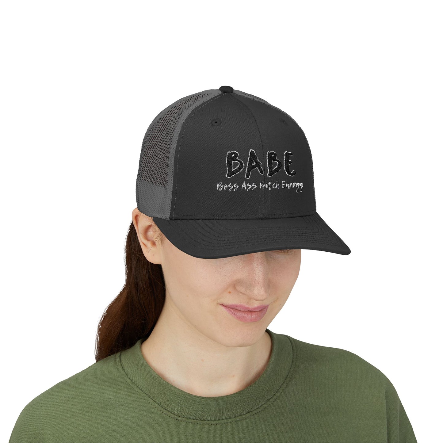 BABE (Embroidered Snapback Trucker Hat)