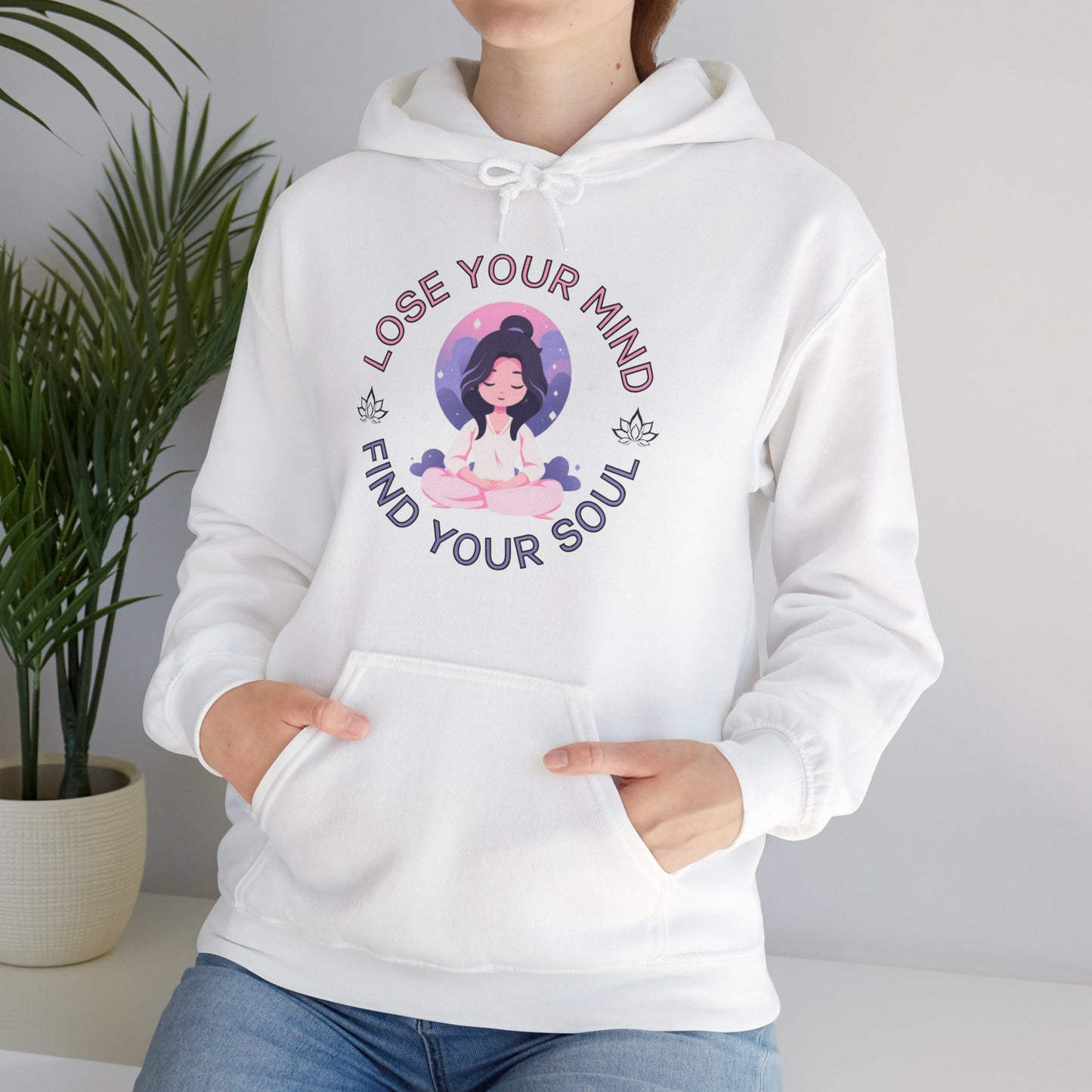 Mindful Awareness -- Meditation (Adult Unisex Hooded Sweatshirt)