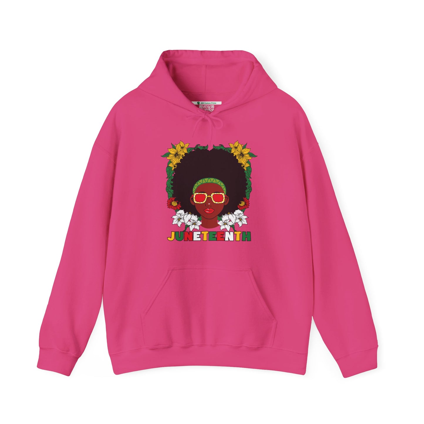 Juneteenth -- Afrocentric Design (Adult Unisex Hooded Sweatshirt)