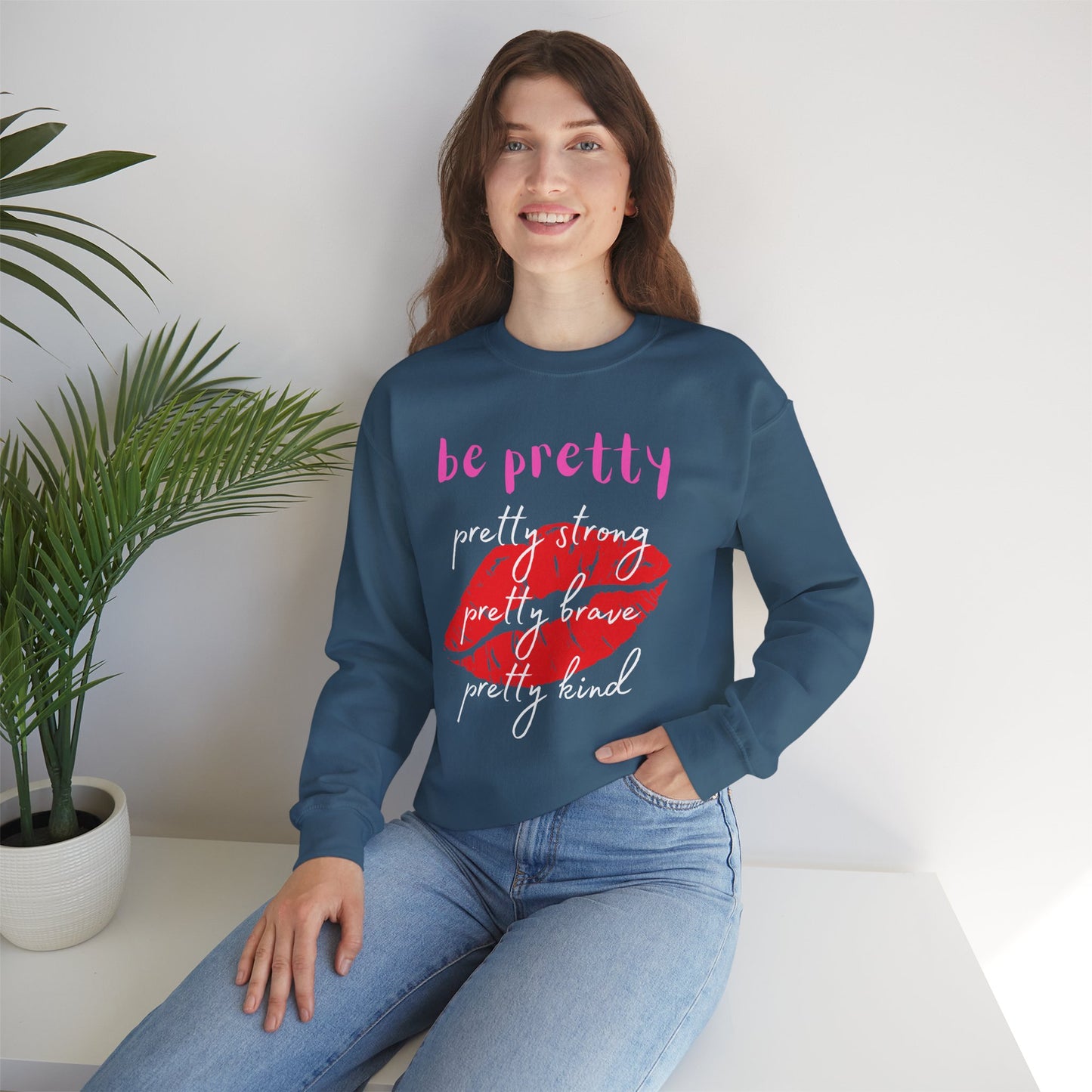 Be Pretty (Adult Unisex Crewneck Sweatshirt)