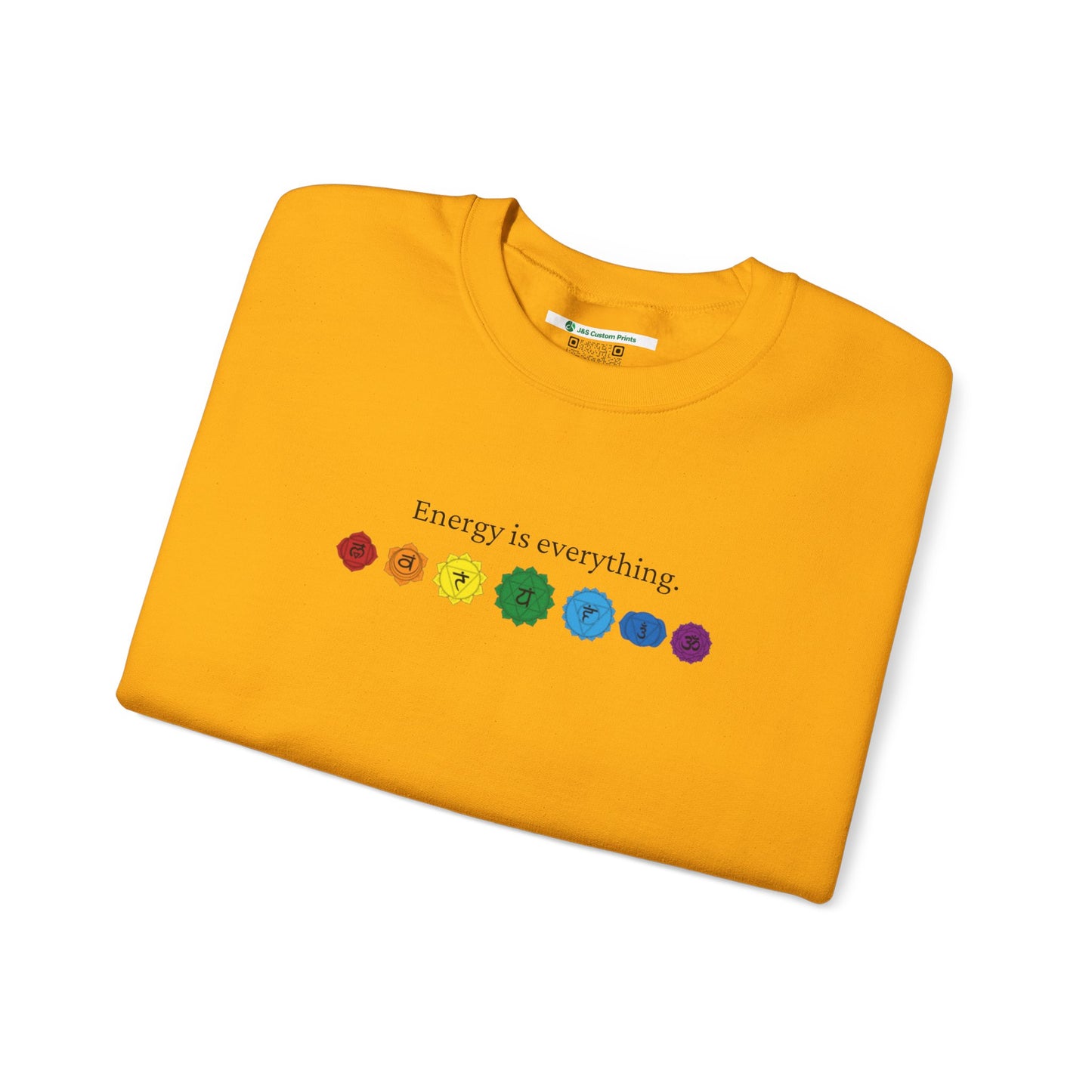 Energy is Everything -- Chakras (Adult Unisex Crewneck Sweatshirt)
