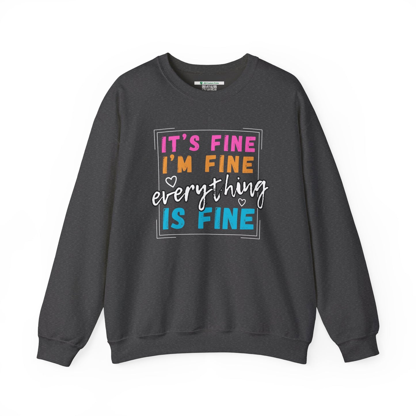 Everything Is Fine (Adult Unisex Crewneck Sweatshirt)