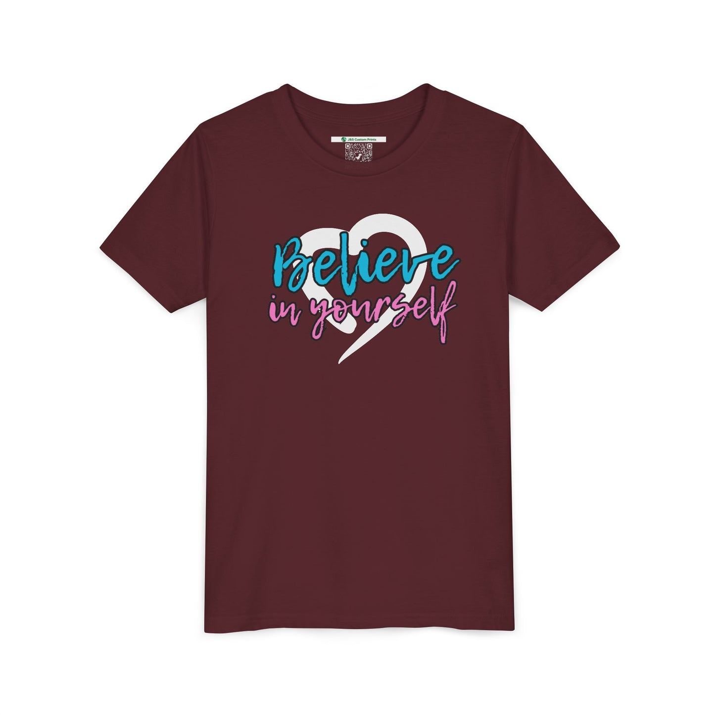 Believe In Yourself -- Blue/Pink (Youth Unisex Tee)