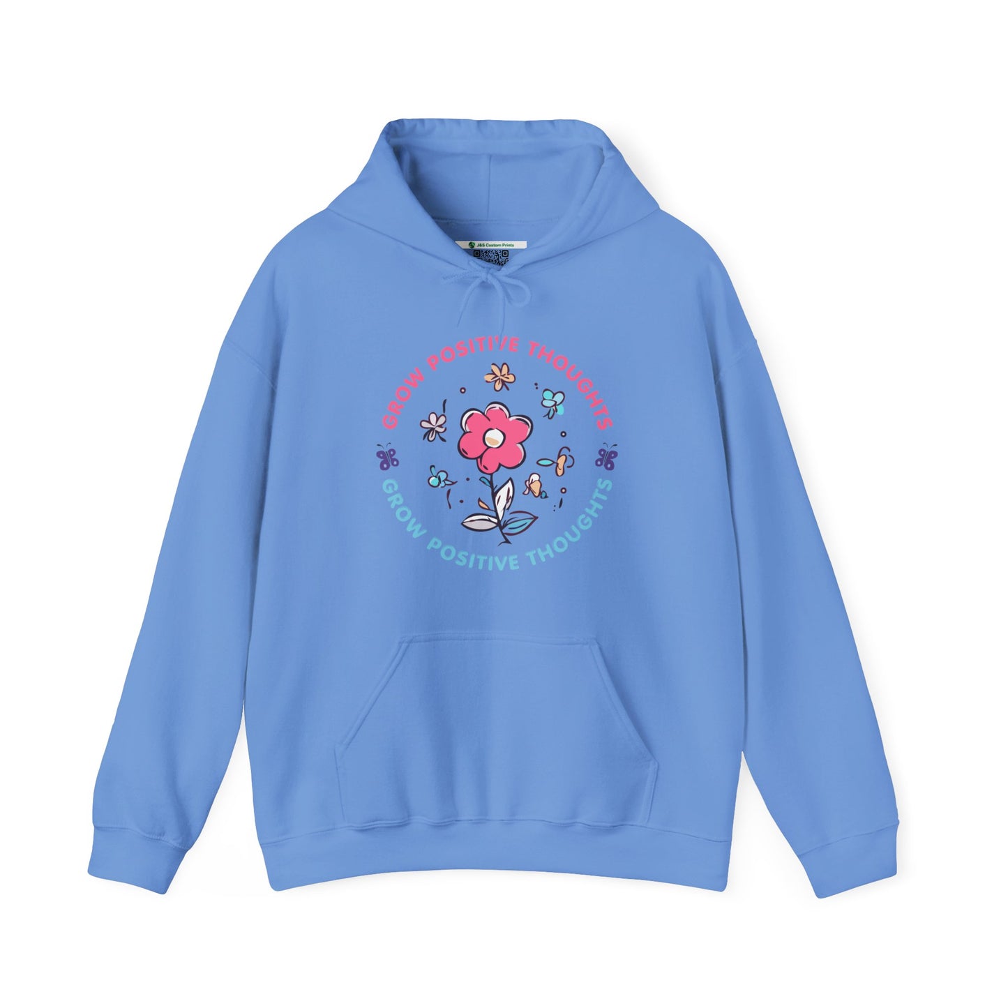 Grow Positive Thoughts (Adult Unisex Hooded Sweatshirt)
