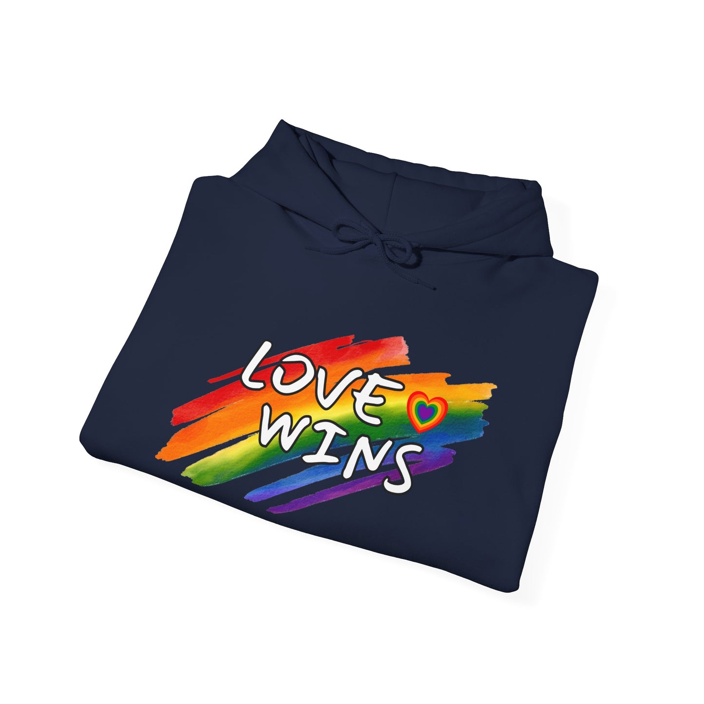 LGBTQ+ "Love Wins" (Adult Unisex Hooded Sweatshirt)