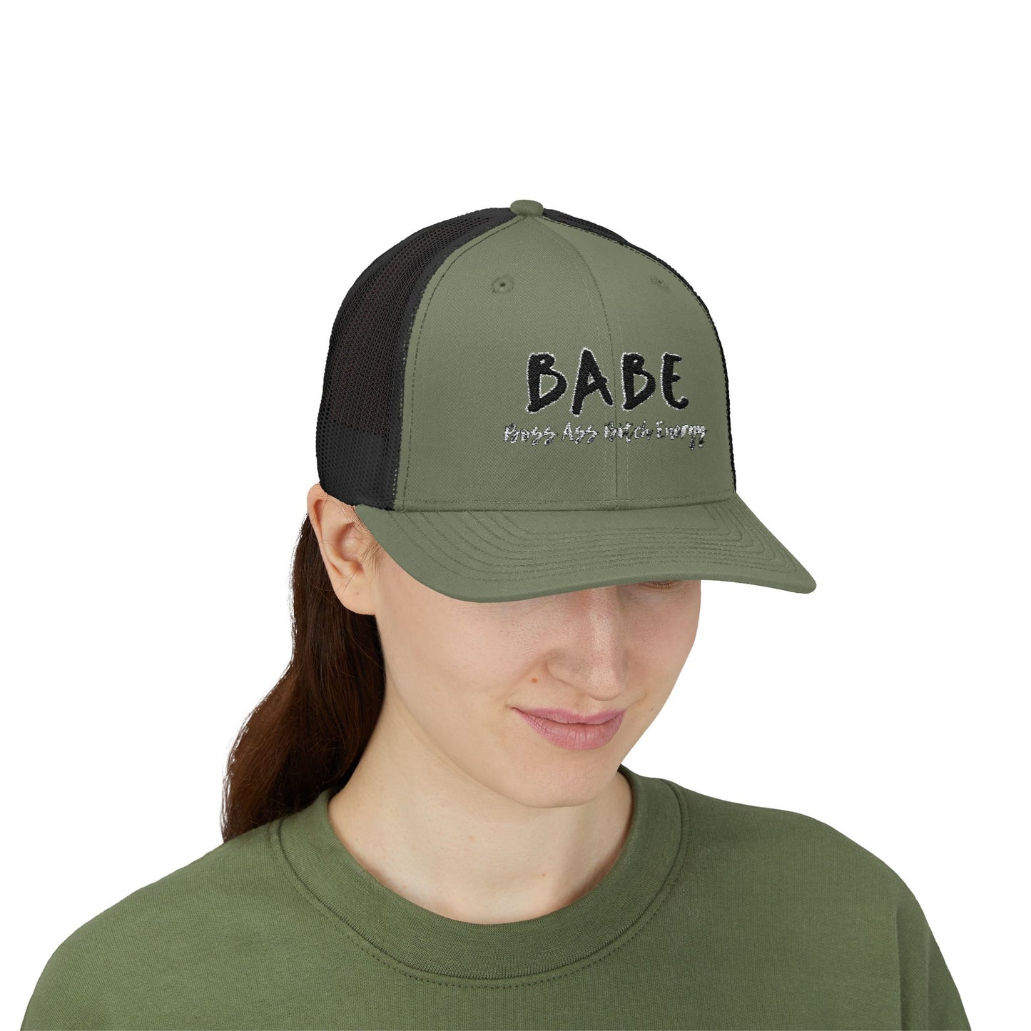 BABE (Embroidered Snapback Trucker Hat)