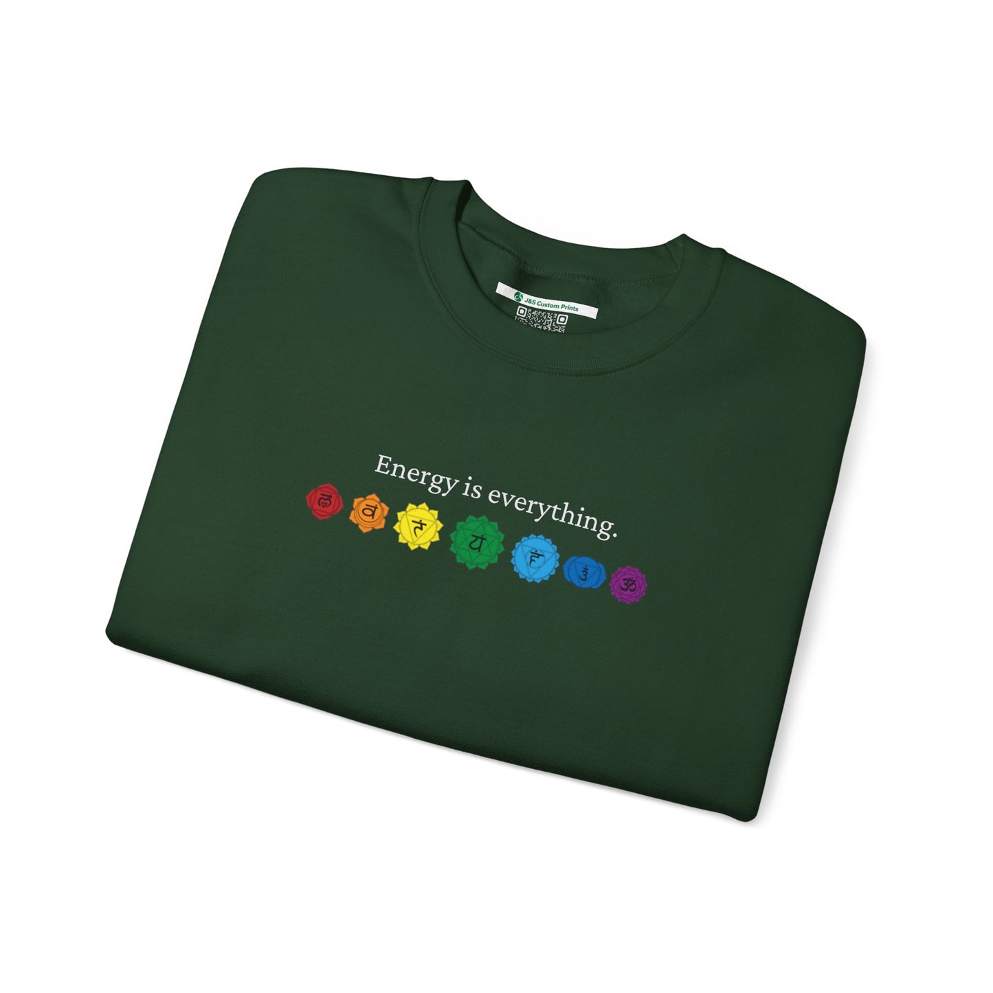 Energy is Everything -- Chakras (Adult Unisex Crewneck Sweatshirt)