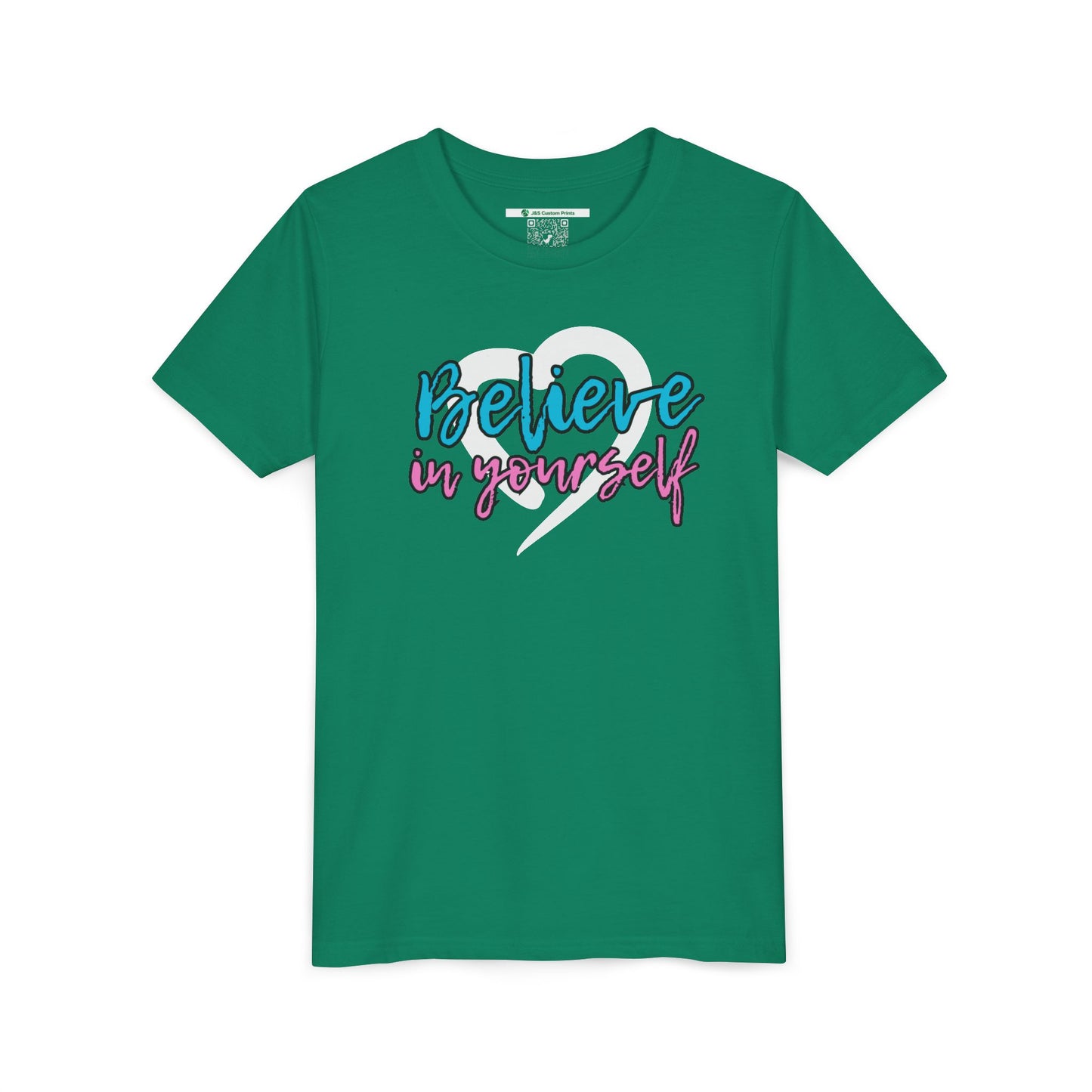 Believe In Yourself -- Blue/Pink (Youth Unisex Tee)