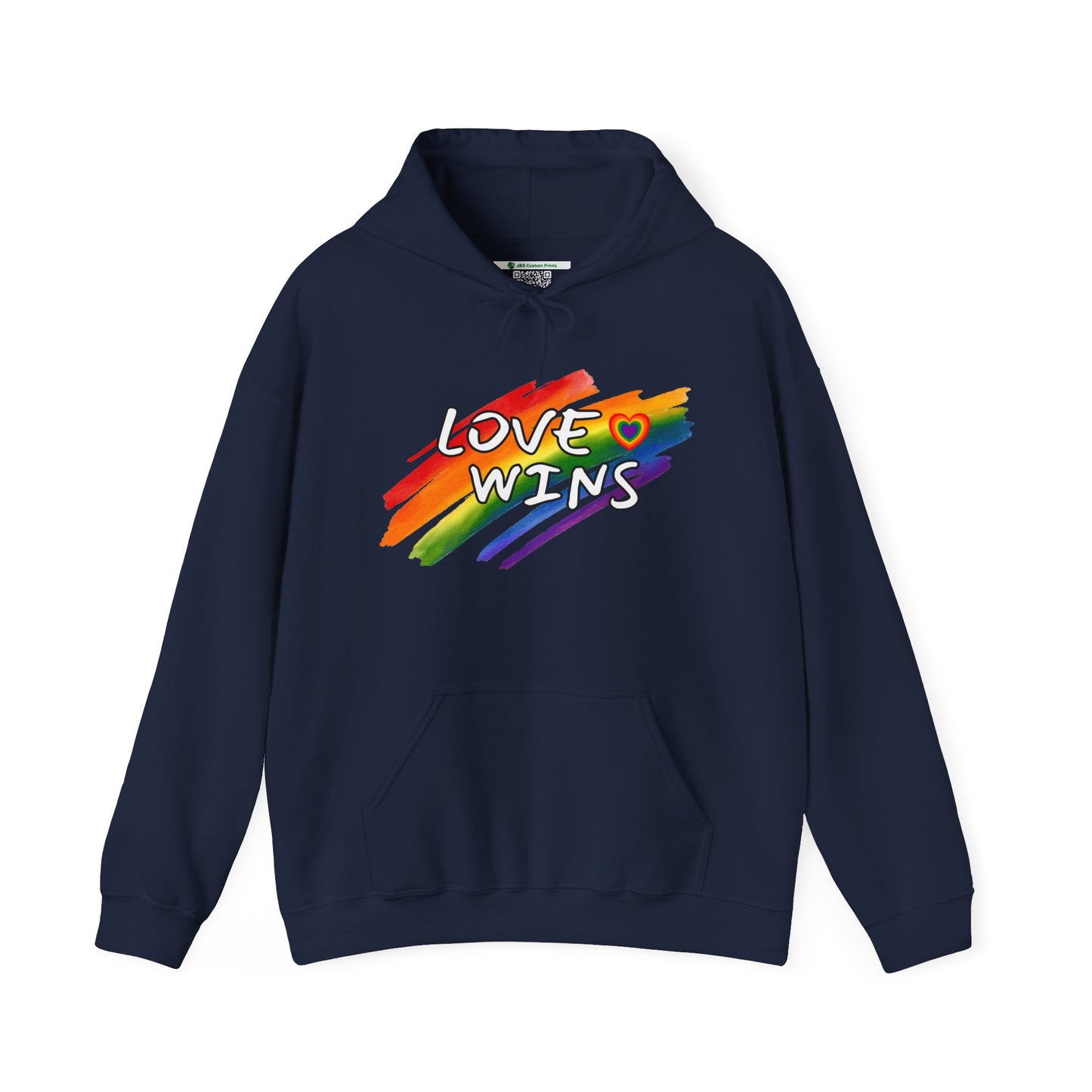 LGBTQ+ "Love Wins" (Adult Unisex Hooded Sweatshirt)