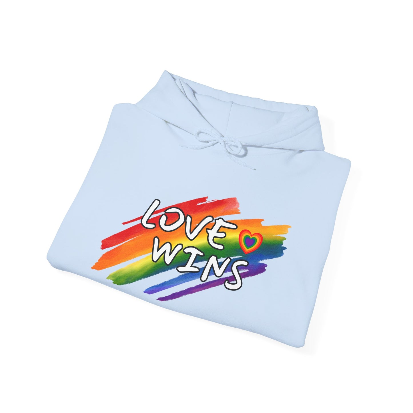 LGBTQ+ "Love Wins" (Adult Unisex Hooded Sweatshirt)