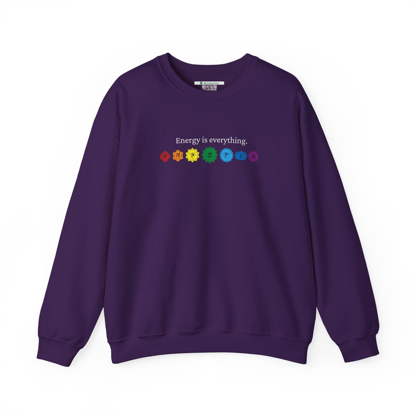 Energy is Everything -- Chakras (Adult Unisex Crewneck Sweatshirt)