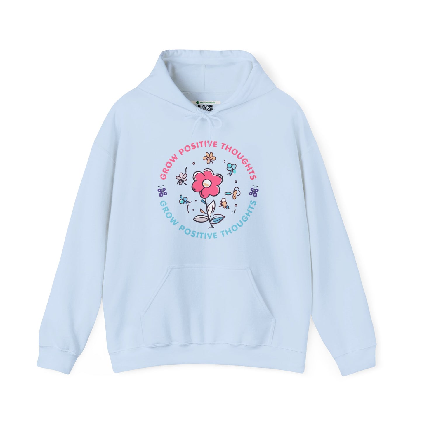 Grow Positive Thoughts (Adult Unisex Hooded Sweatshirt)