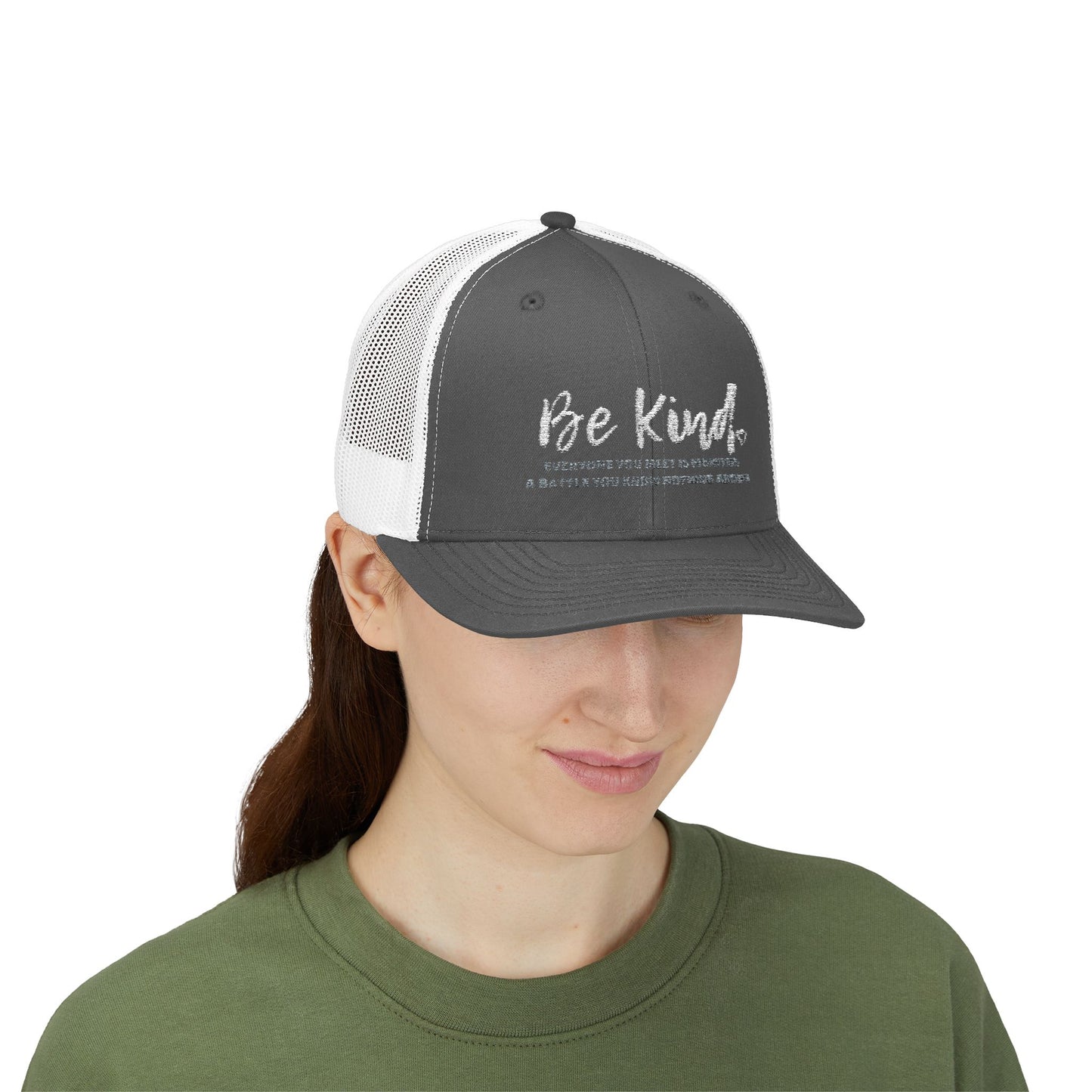 Be Kind (Embroidered Snapback Trucker Hat)