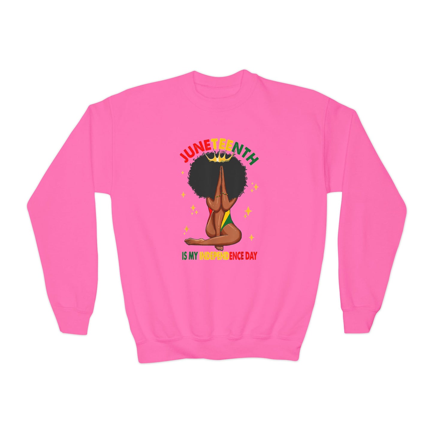 Juneteenth -- My Independence Day (Youth Unisex Crewneck Sweatshirt)