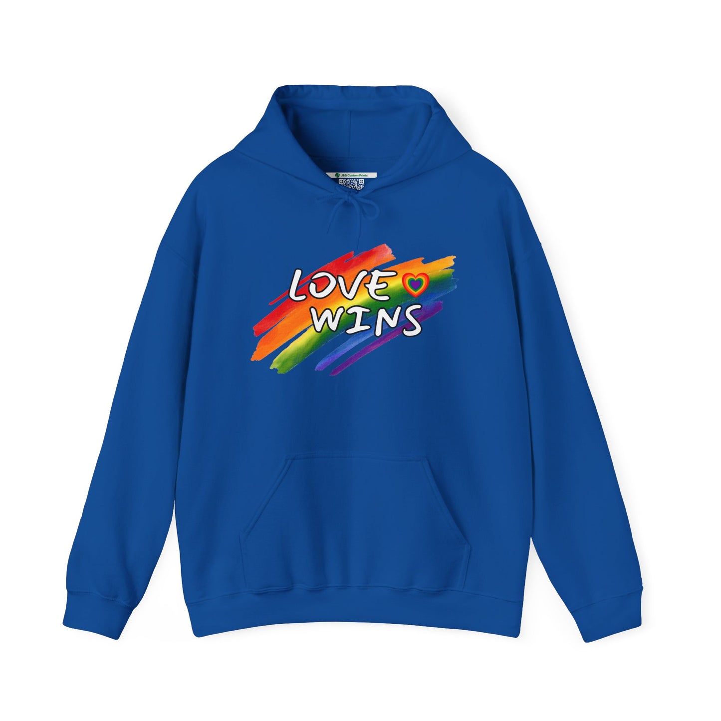 LGBTQ+ "Love Wins" (Adult Unisex Hooded Sweatshirt)