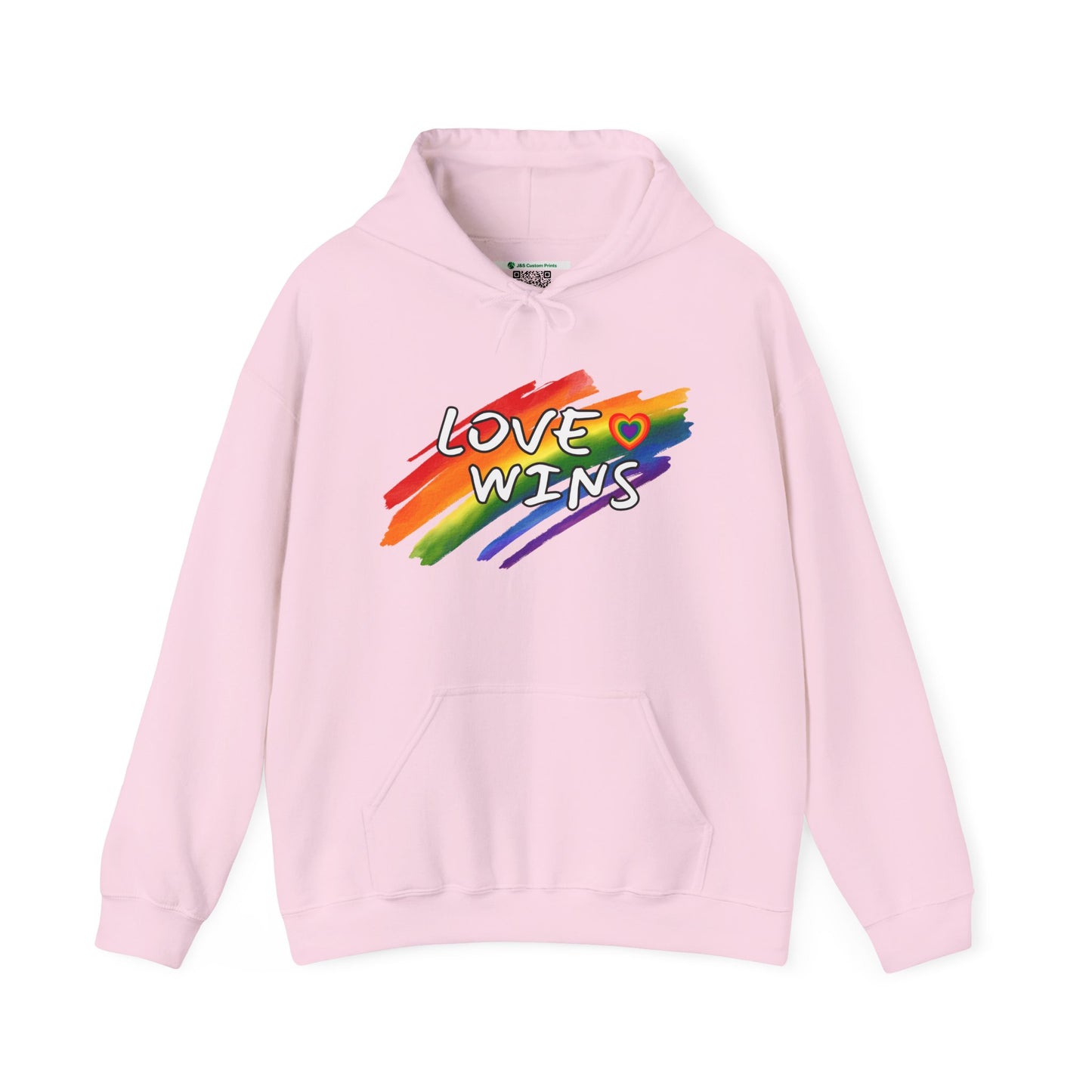 LGBTQ+ "Love Wins" (Adult Unisex Hooded Sweatshirt)
