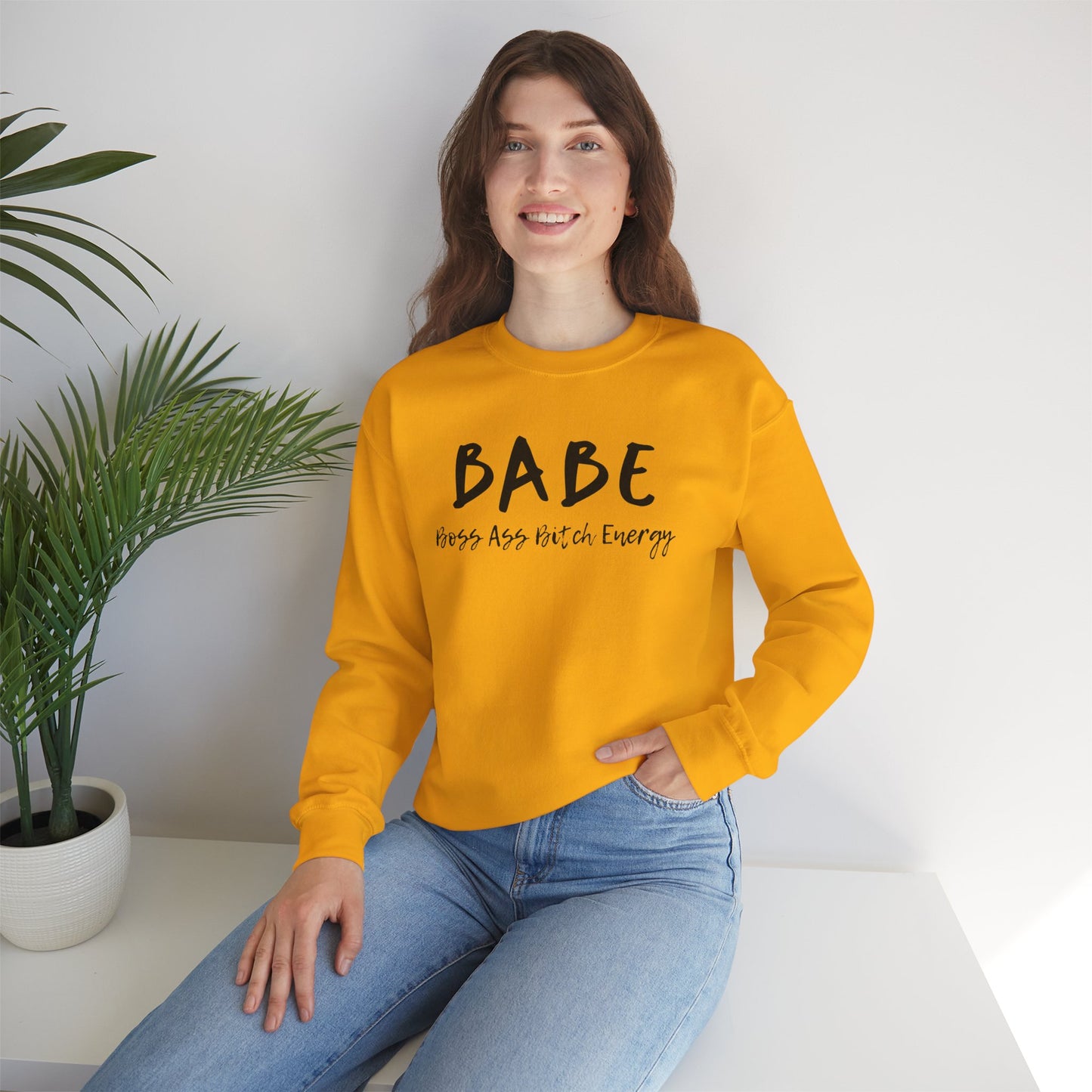 BABE (Adult Unisex Crewneck Sweatshirt)