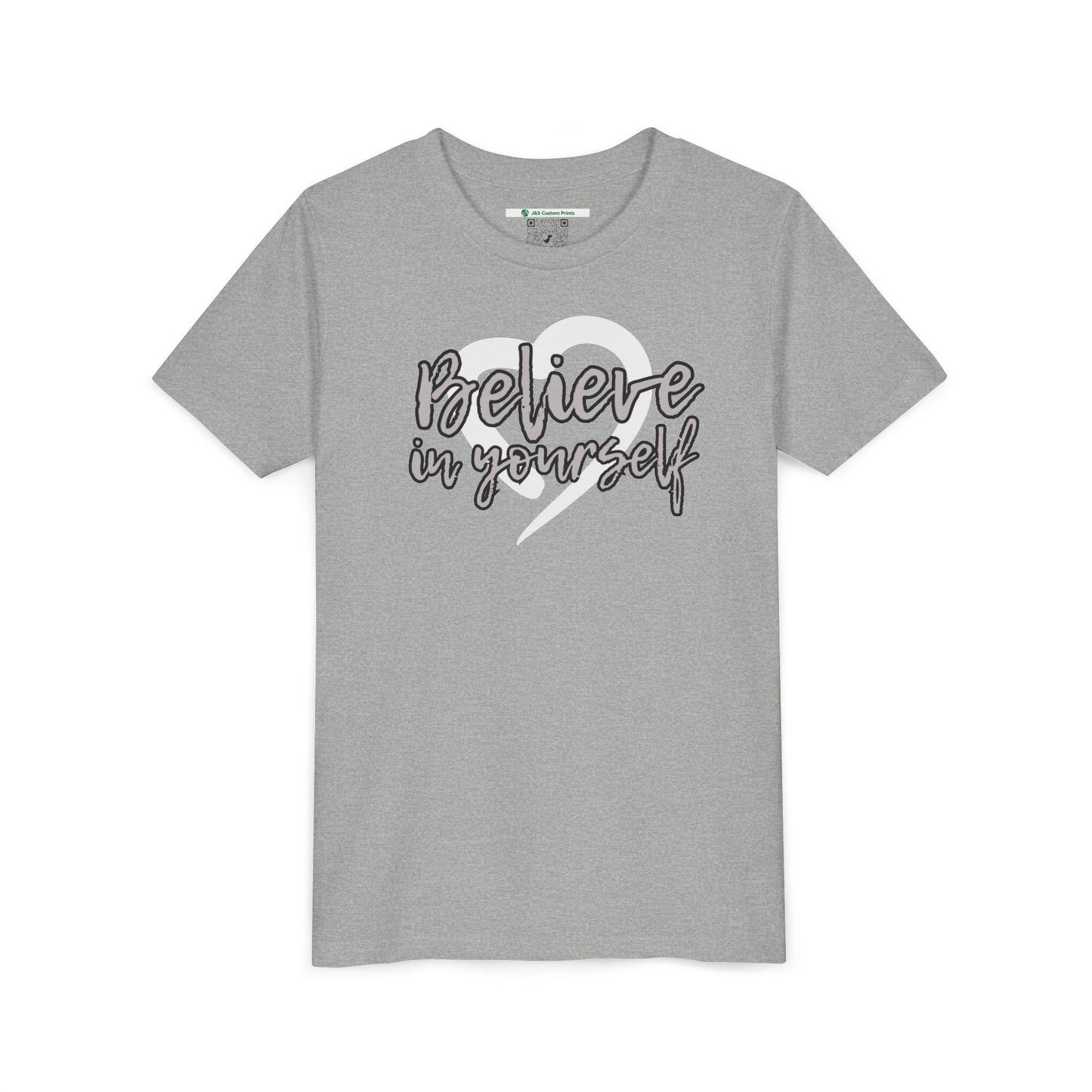 Believe In Yourself -- Gray (Youth Unisex Tee)