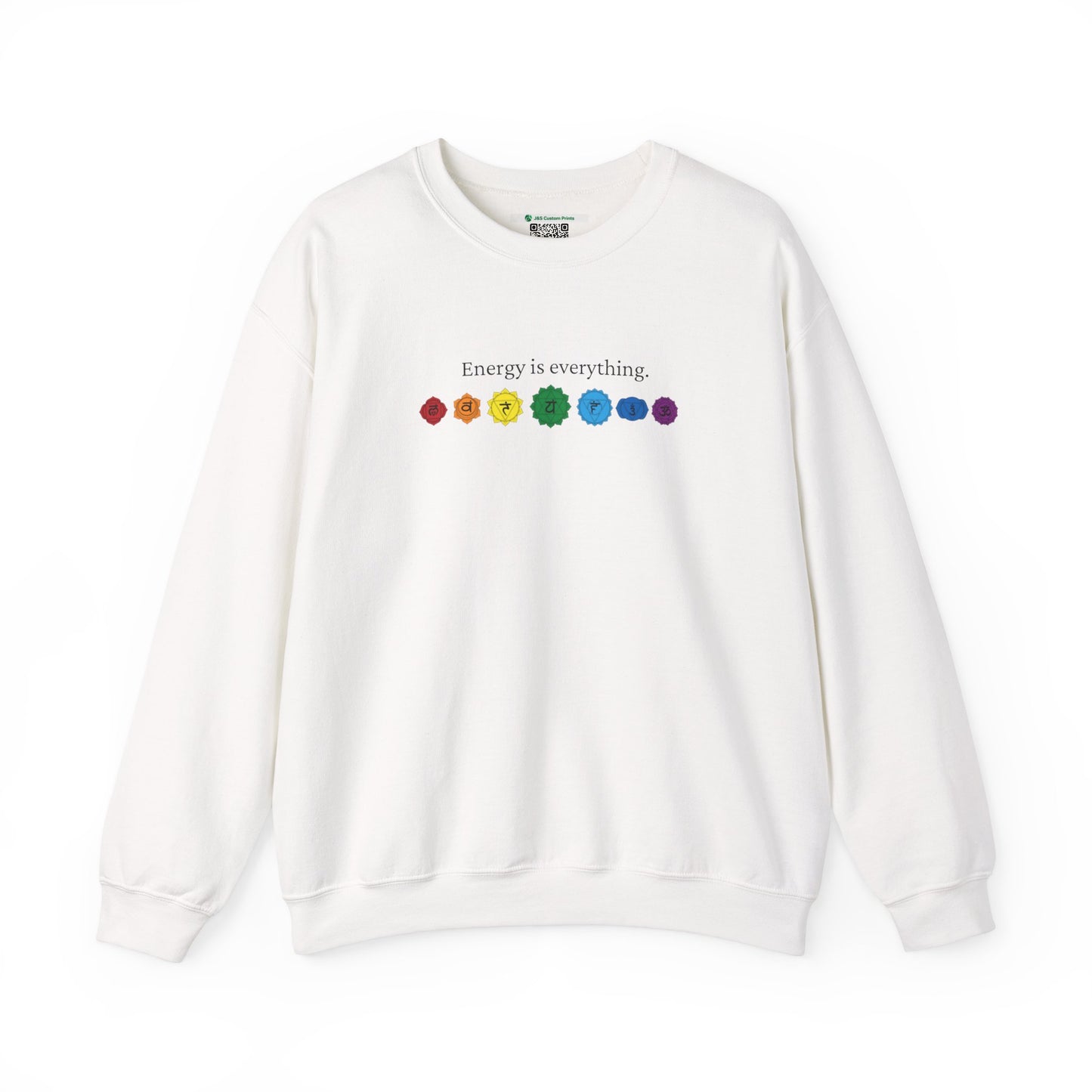 Energy is Everything -- Chakras (Adult Unisex Crewneck Sweatshirt)