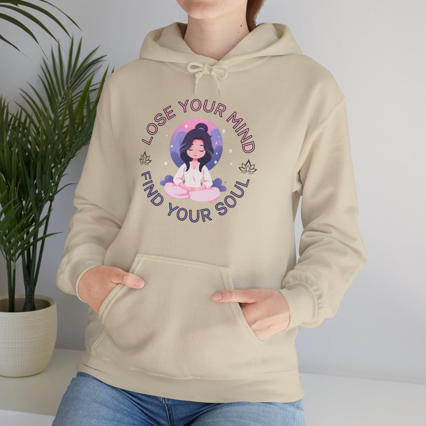 Mindful Awareness -- Meditation (Adult Unisex Hooded Sweatshirt)