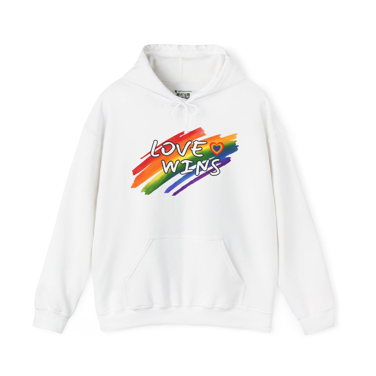 LGBTQ+ "Love Wins" (Adult Unisex Hooded Sweatshirt)