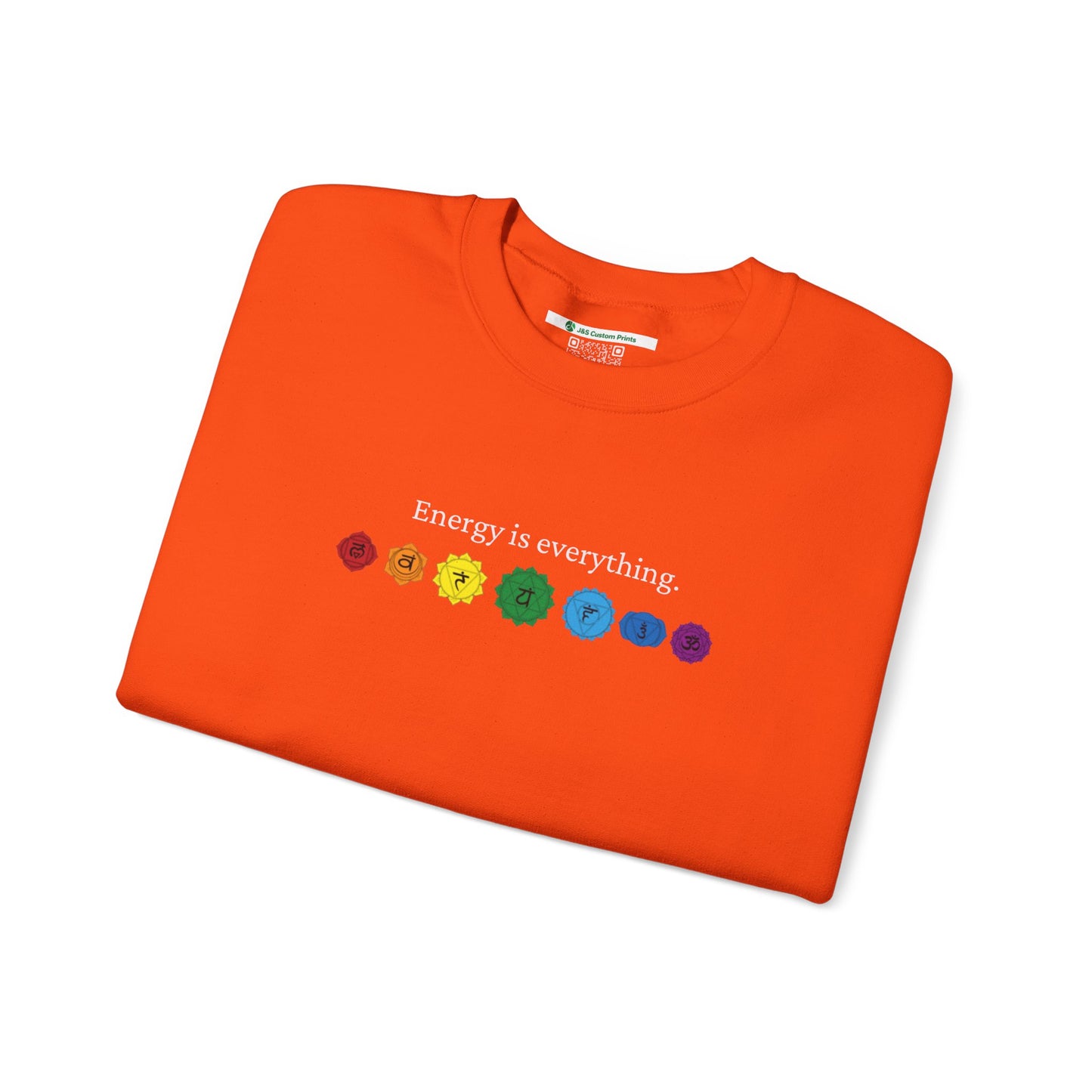 Energy is Everything -- Chakras (Adult Unisex Crewneck Sweatshirt)