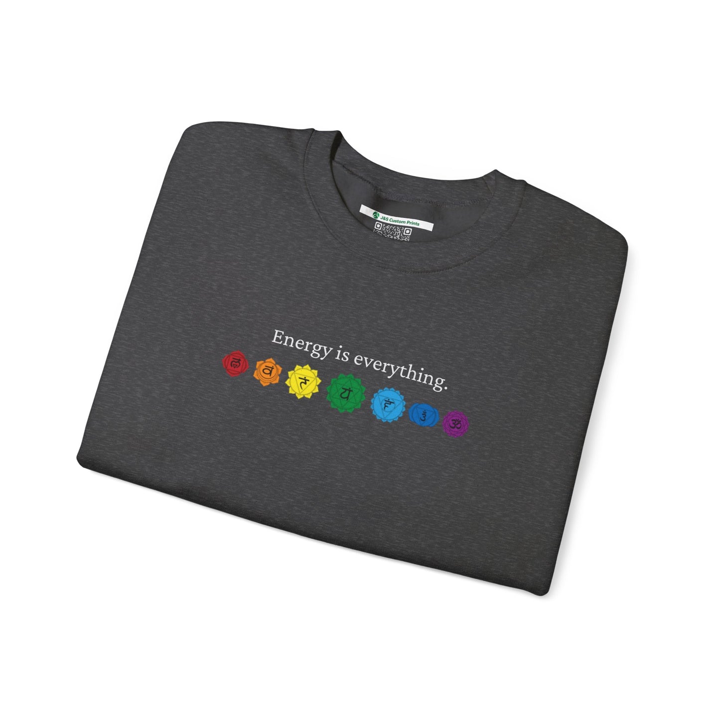 Energy is Everything -- Chakras (Adult Unisex Crewneck Sweatshirt)