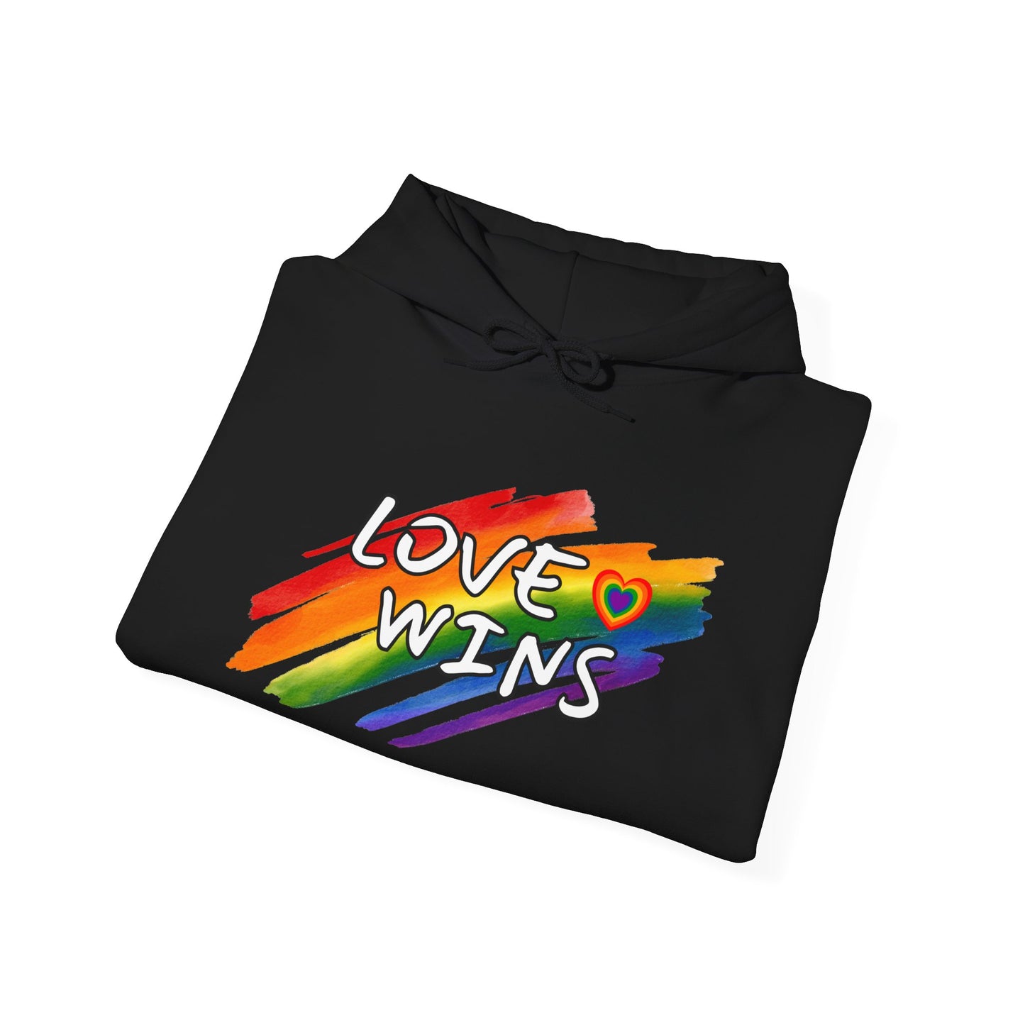 LGBTQ+ "Love Wins" (Adult Unisex Hooded Sweatshirt)