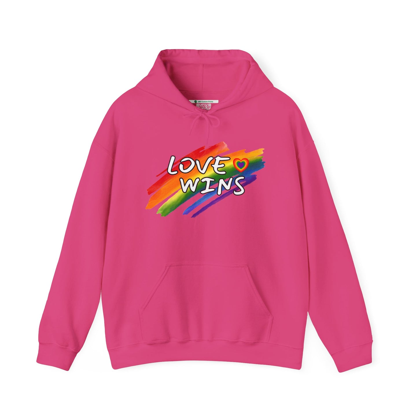 LGBTQ+ "Love Wins" (Adult Unisex Hooded Sweatshirt)
