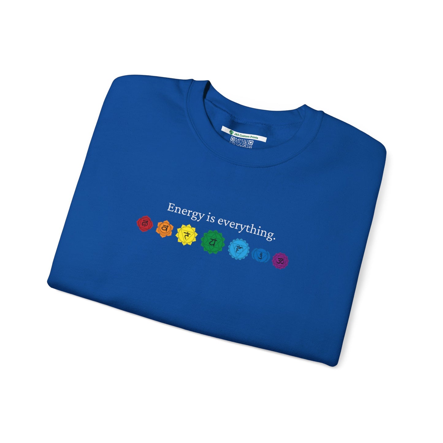 Energy is Everything -- Chakras (Adult Unisex Crewneck Sweatshirt)