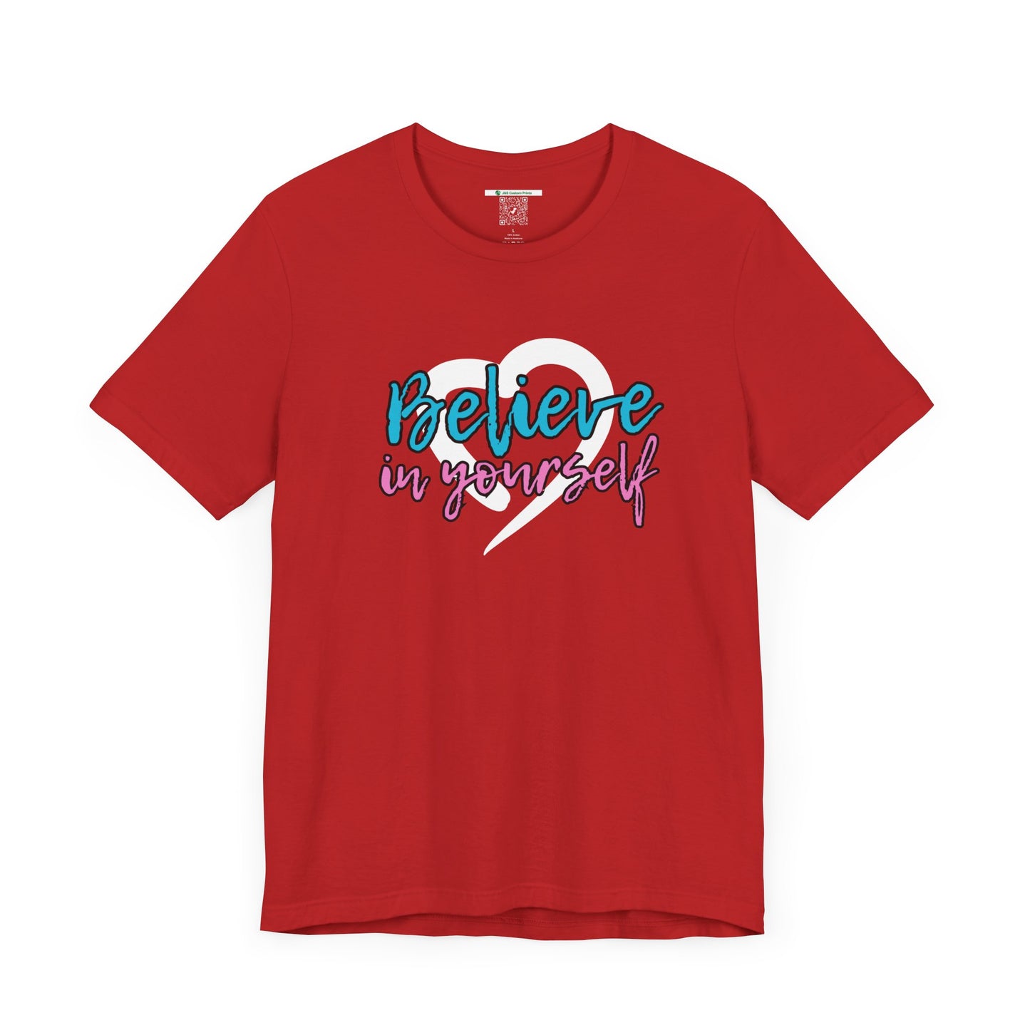 Believe In Yourself -- Pink/Blue (Adult Unisex Tee)