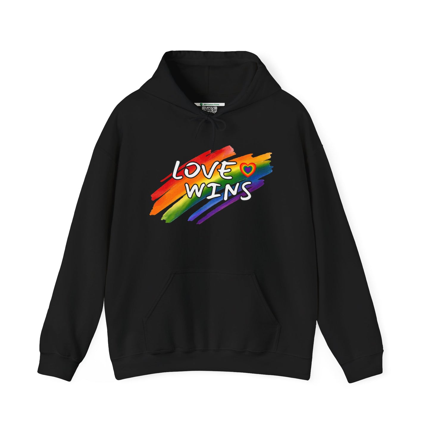 LGBTQ+ "Love Wins" (Adult Unisex Hooded Sweatshirt)