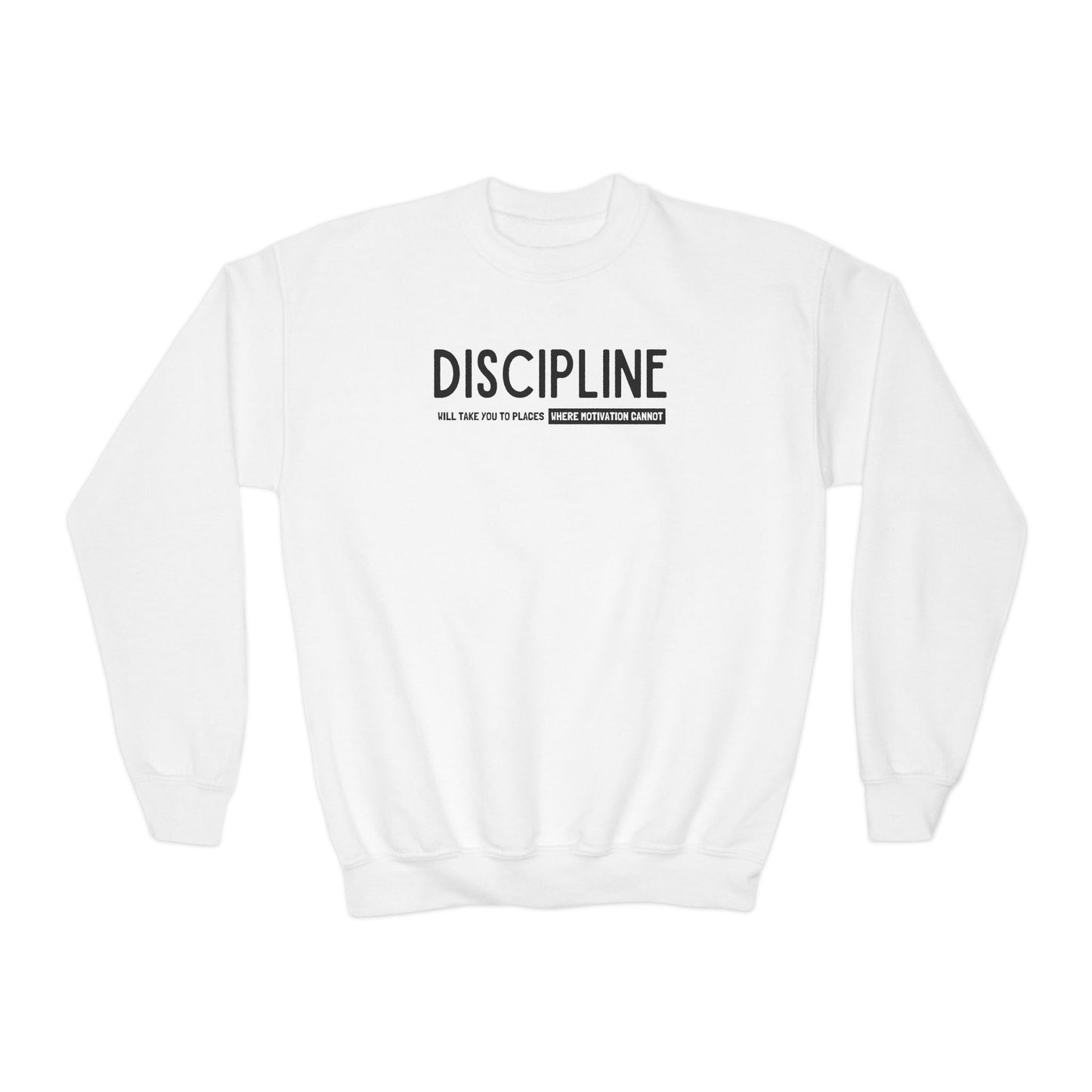 Discipline (Youth Unisex Crewneck Sweatshirt)