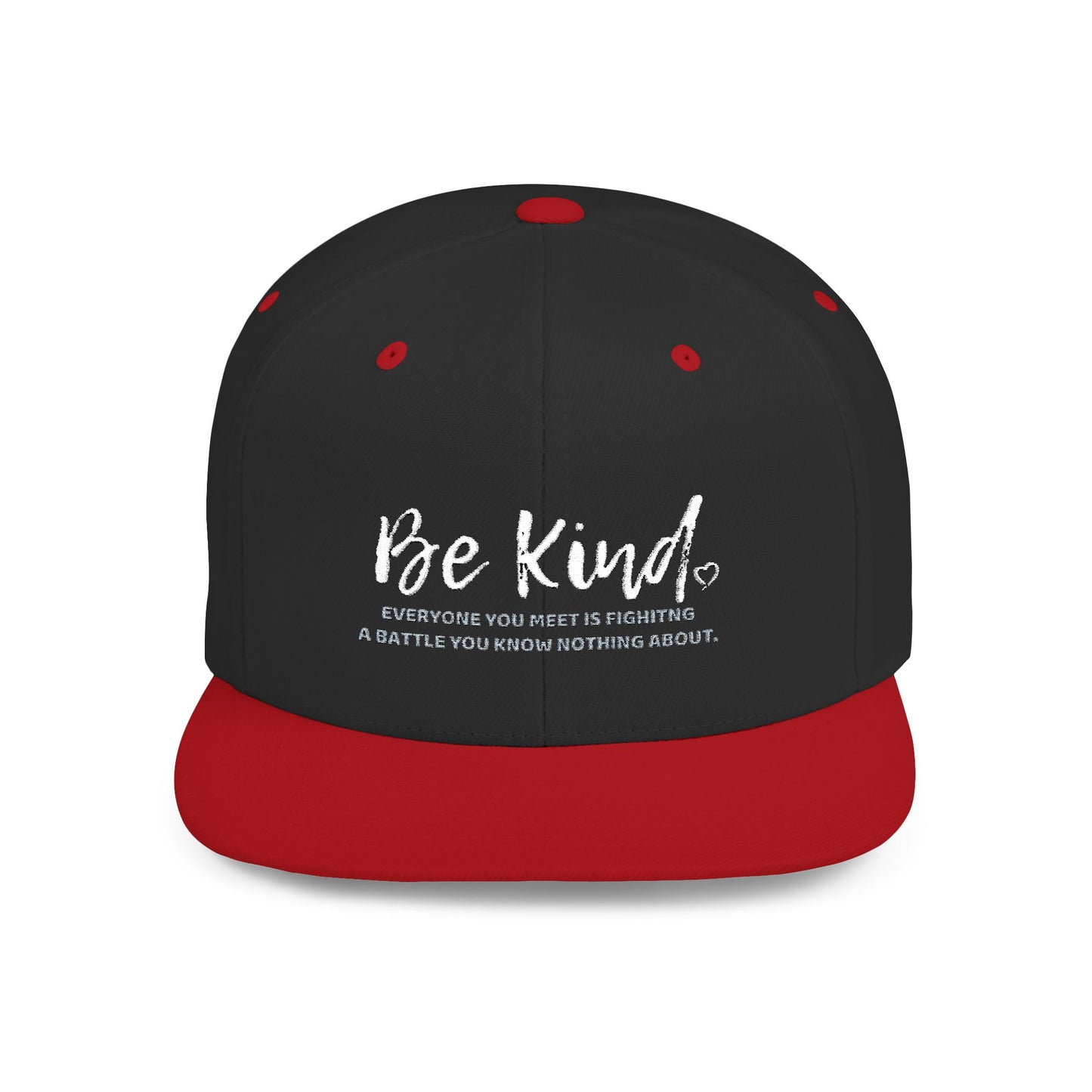 Be Kind (Embroidered Flat-Bill, Cotton, Snapback Hat)