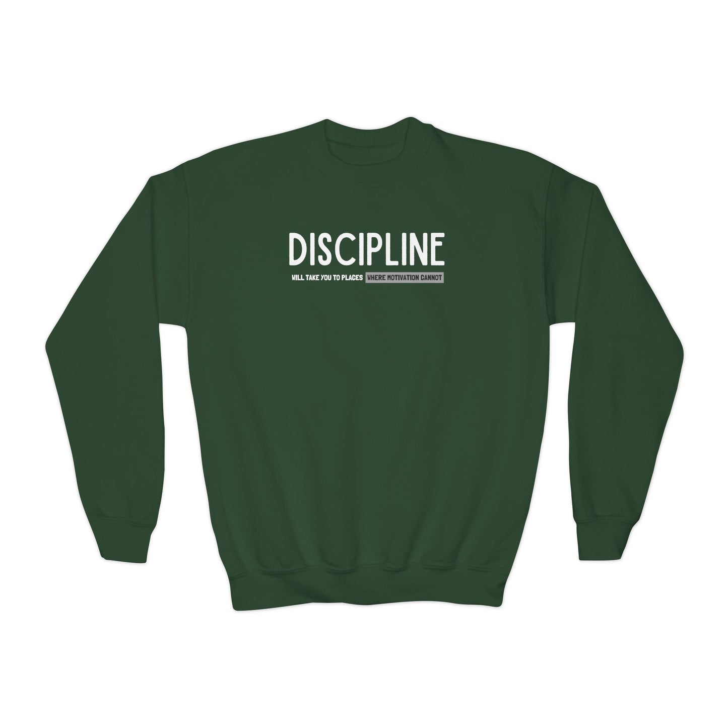 Discipline (Youth Unisex Crewneck Sweatshirt)