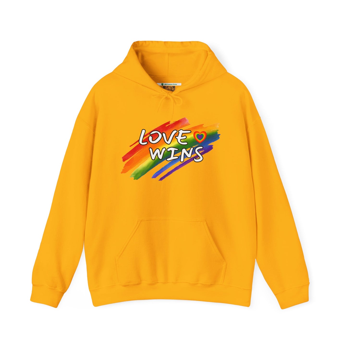 LGBTQ+ "Love Wins" (Adult Unisex Hooded Sweatshirt)
