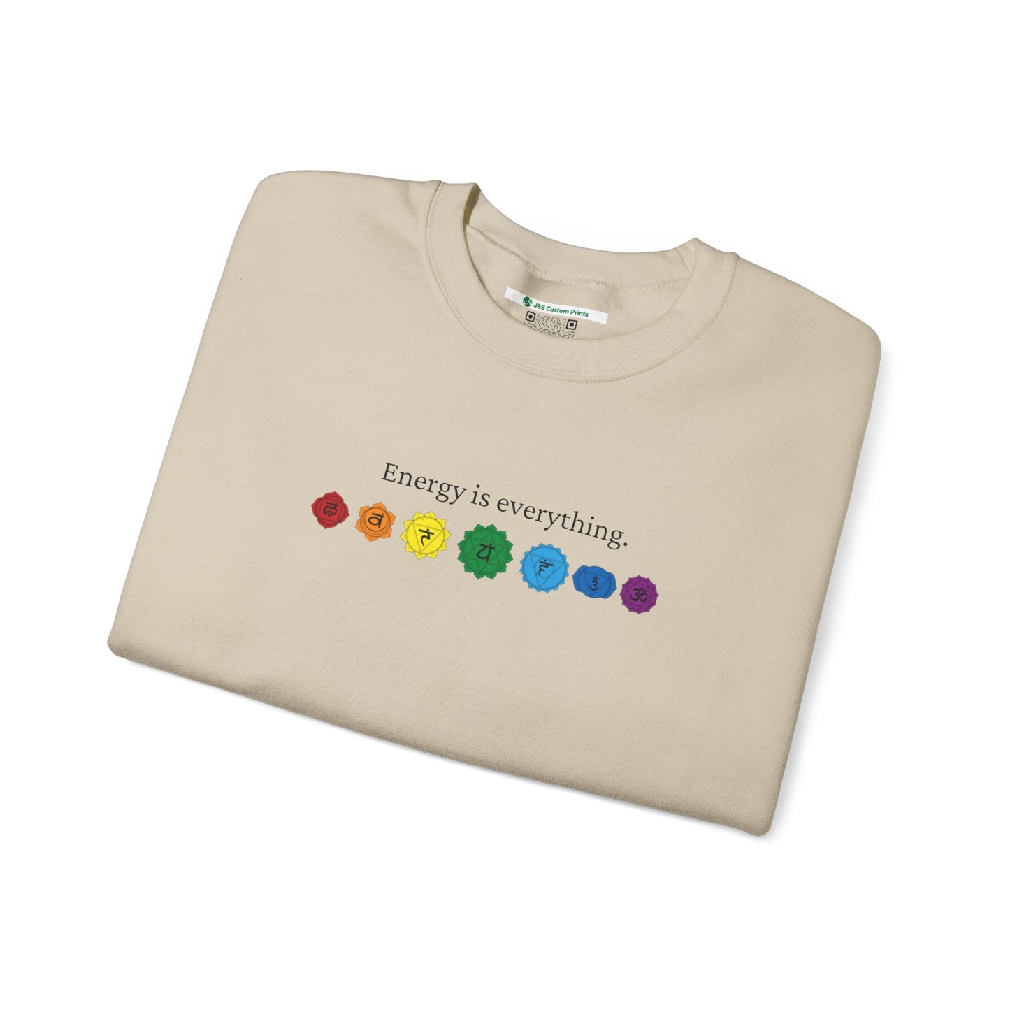 Energy is Everything -- Chakras (Adult Unisex Crewneck Sweatshirt)
