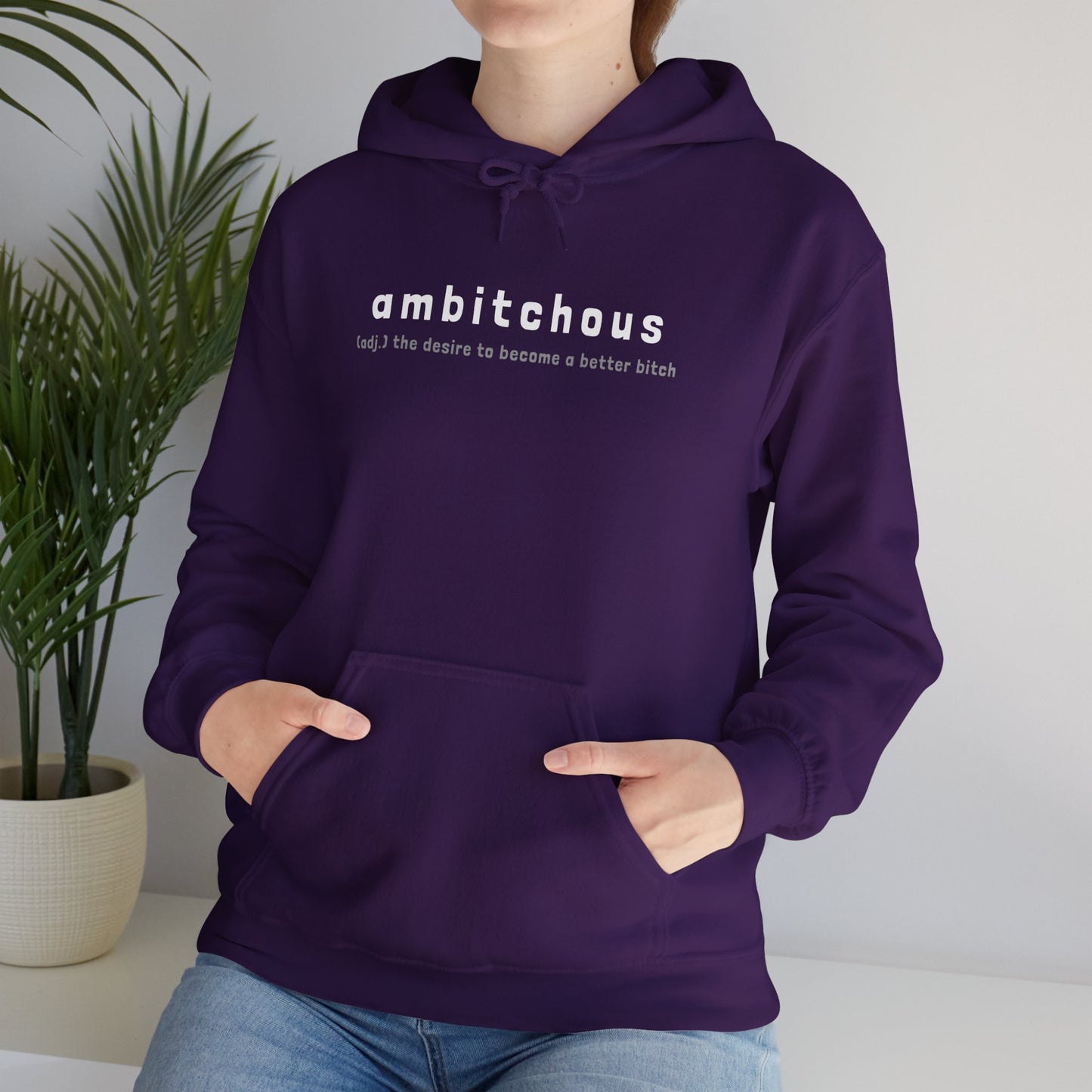 Ambitchous (Adult Unisex Hooded Sweatshirt)