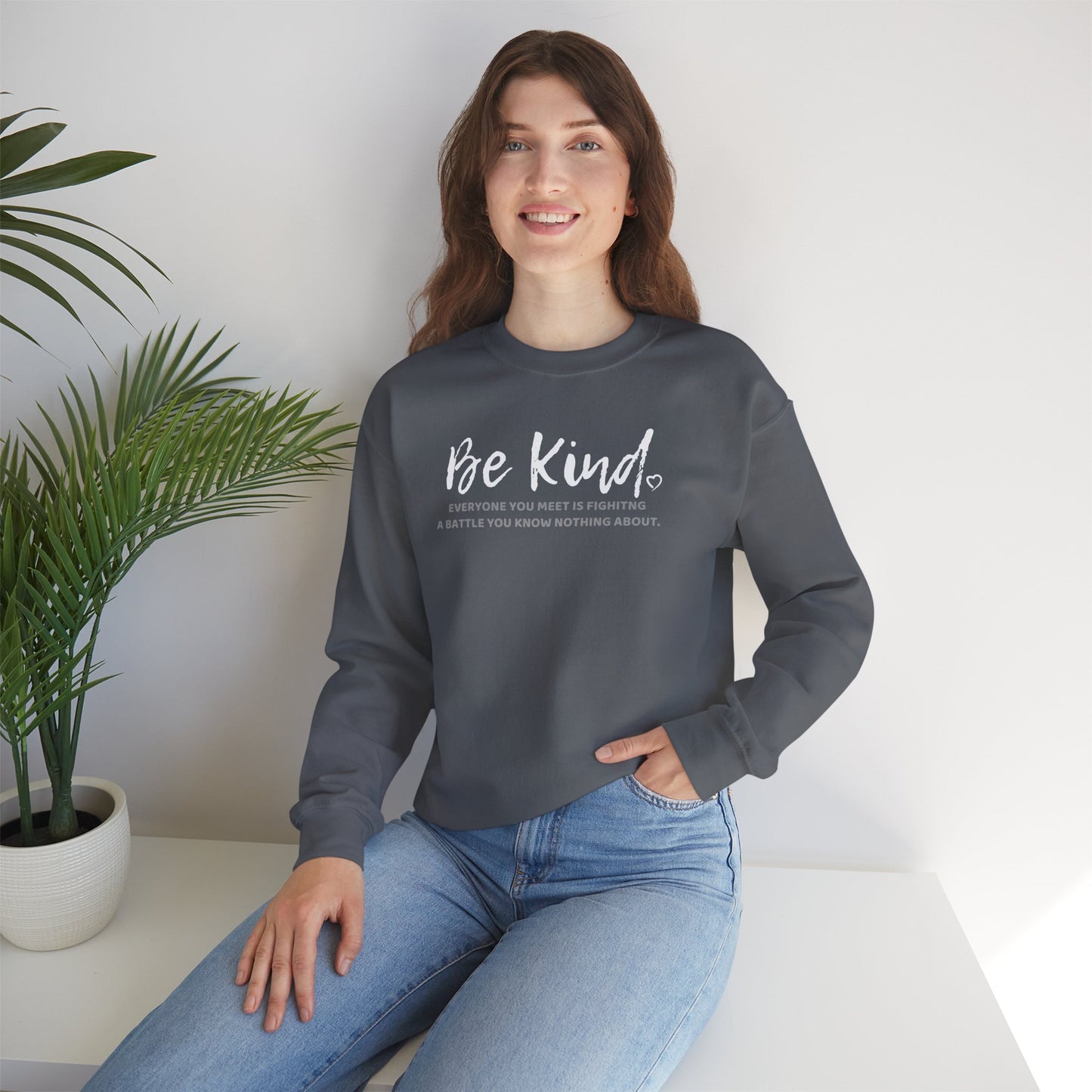 Be Kind (Adult Unisex Crewneck Sweatshirt)