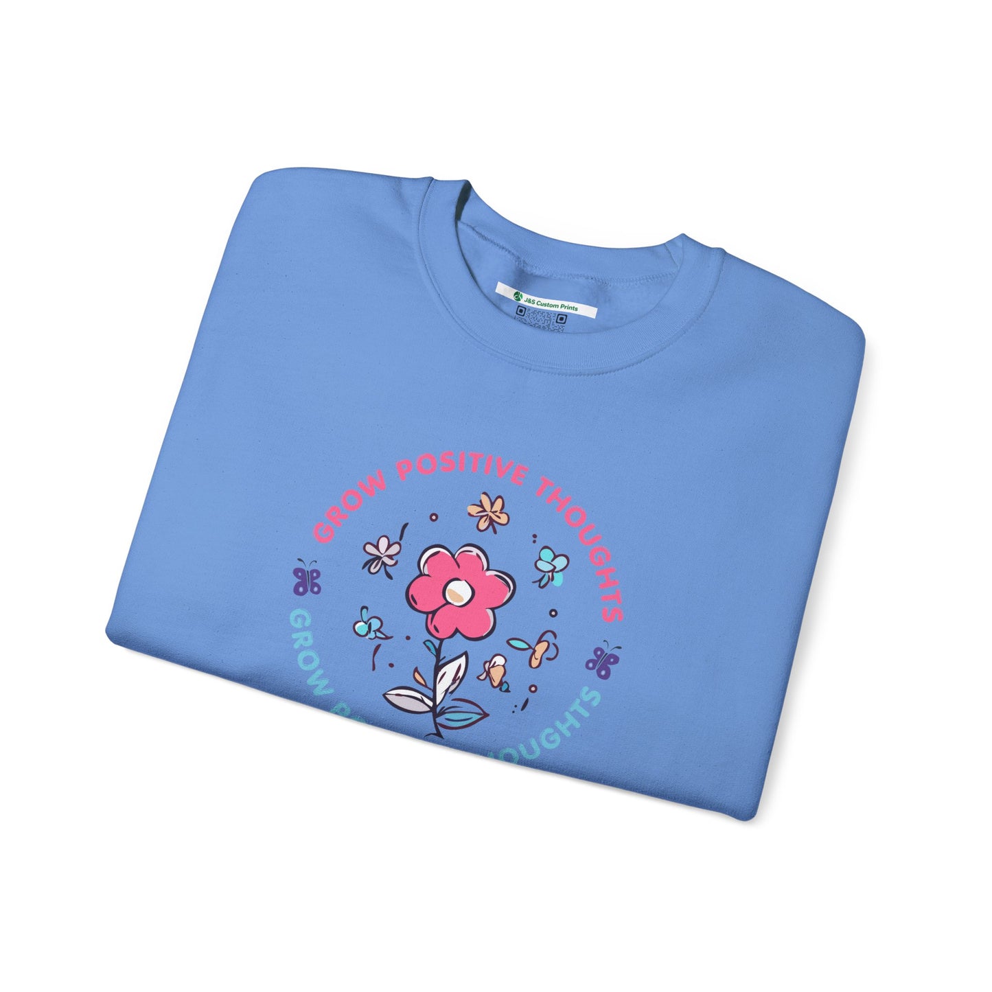 Grow Positive Thoughts Crewneck Sweatshirt - Unisex Heavy Blend